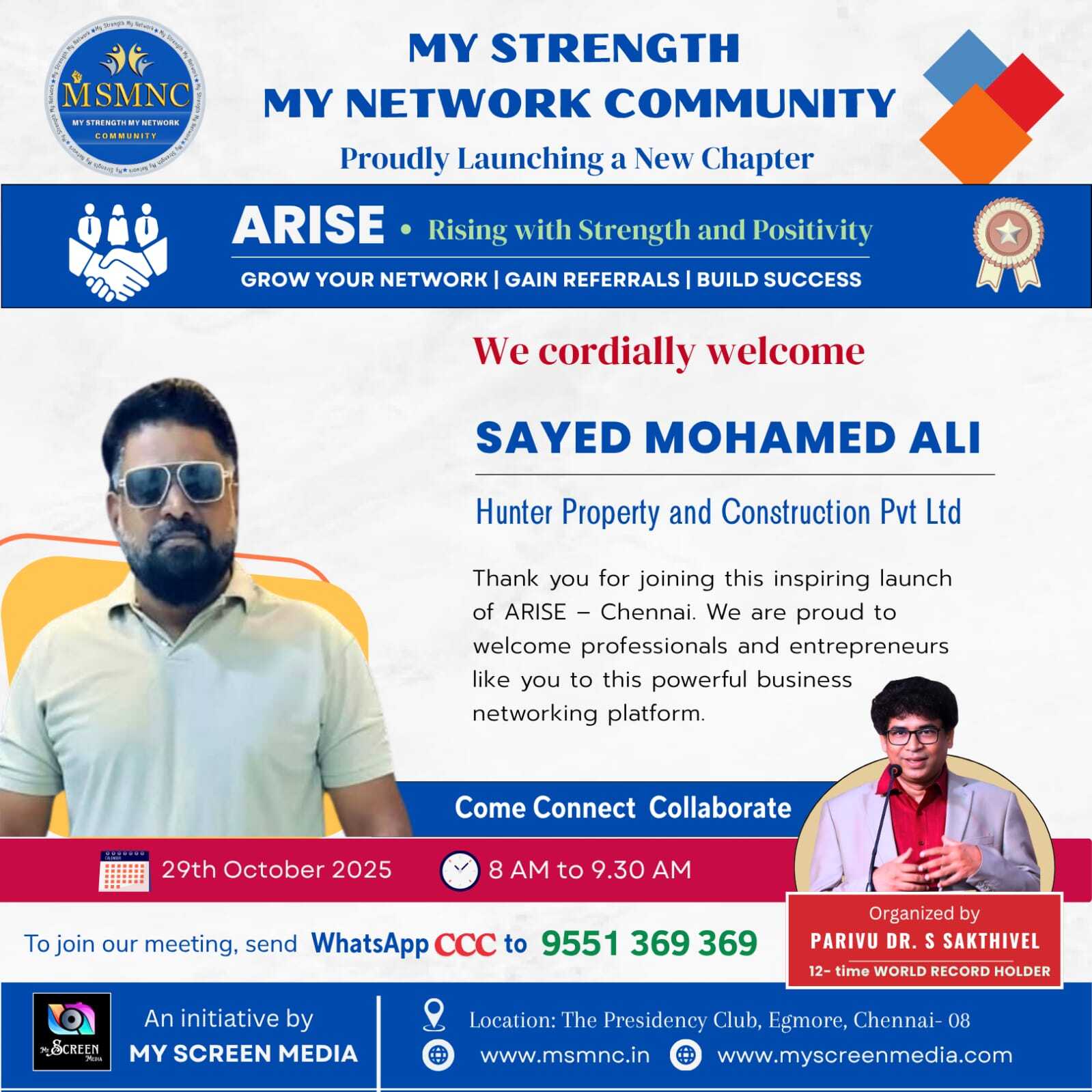Kesavan - 🌟 We proudly present our new chapter: ARISE – Rising with ...