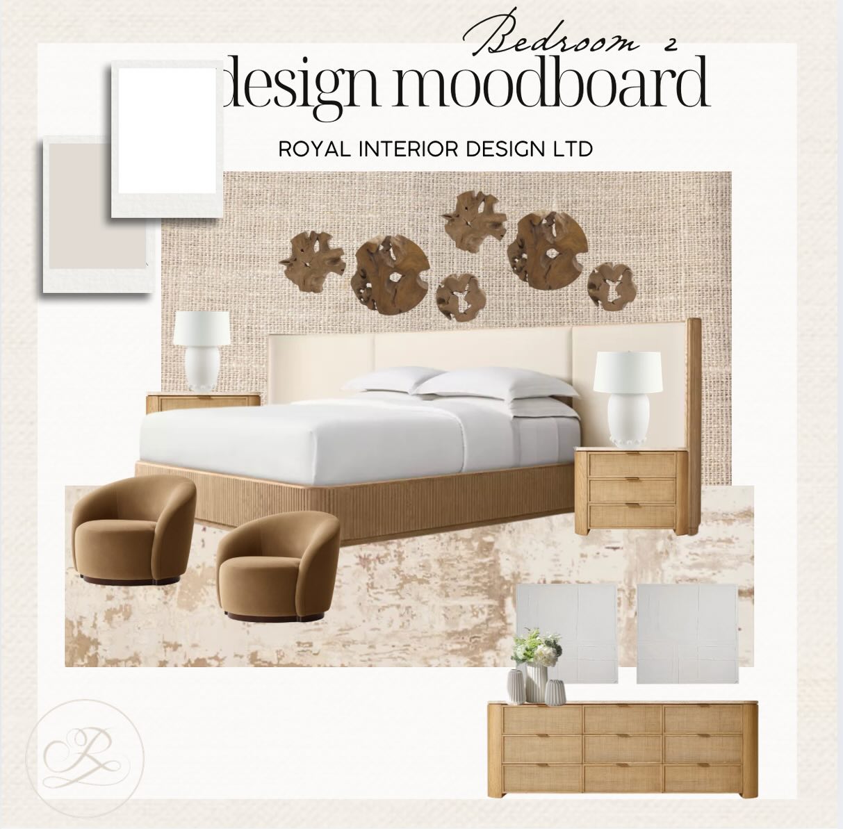 Royal - Mmmm... sumptuous, soft and organic is this client's moodboard ...