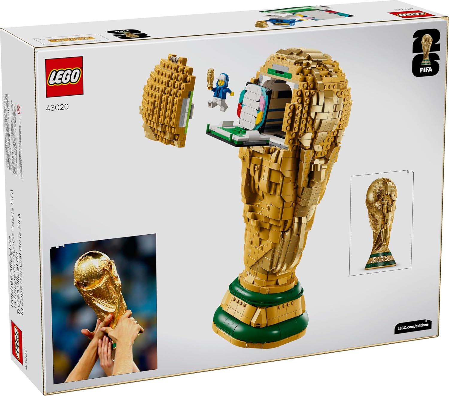 LEGO unveils a record-breaking 27-foot World Cup trophy at