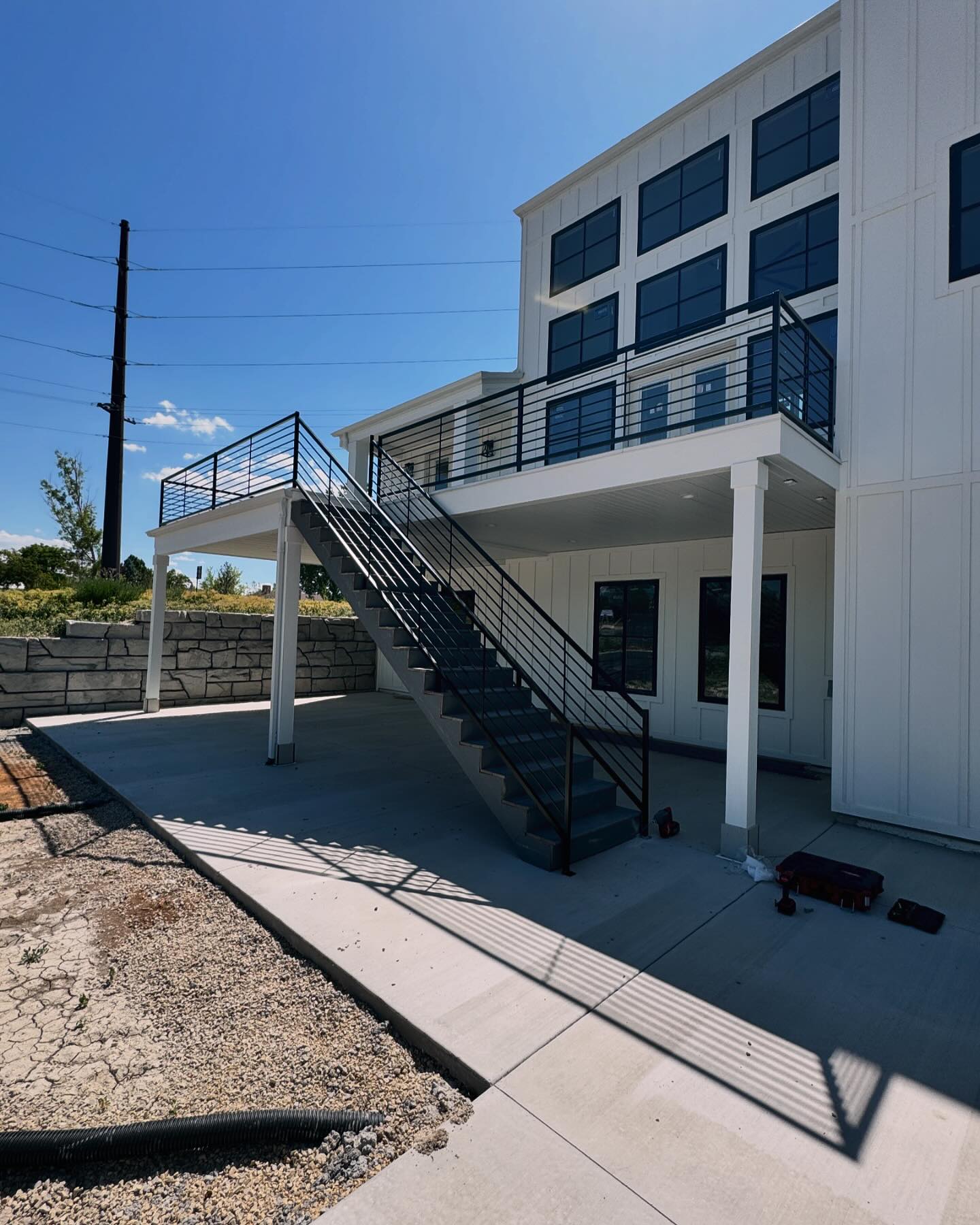 Cascade - Modern horizontal railings for this rear deck. #guardrailings ...