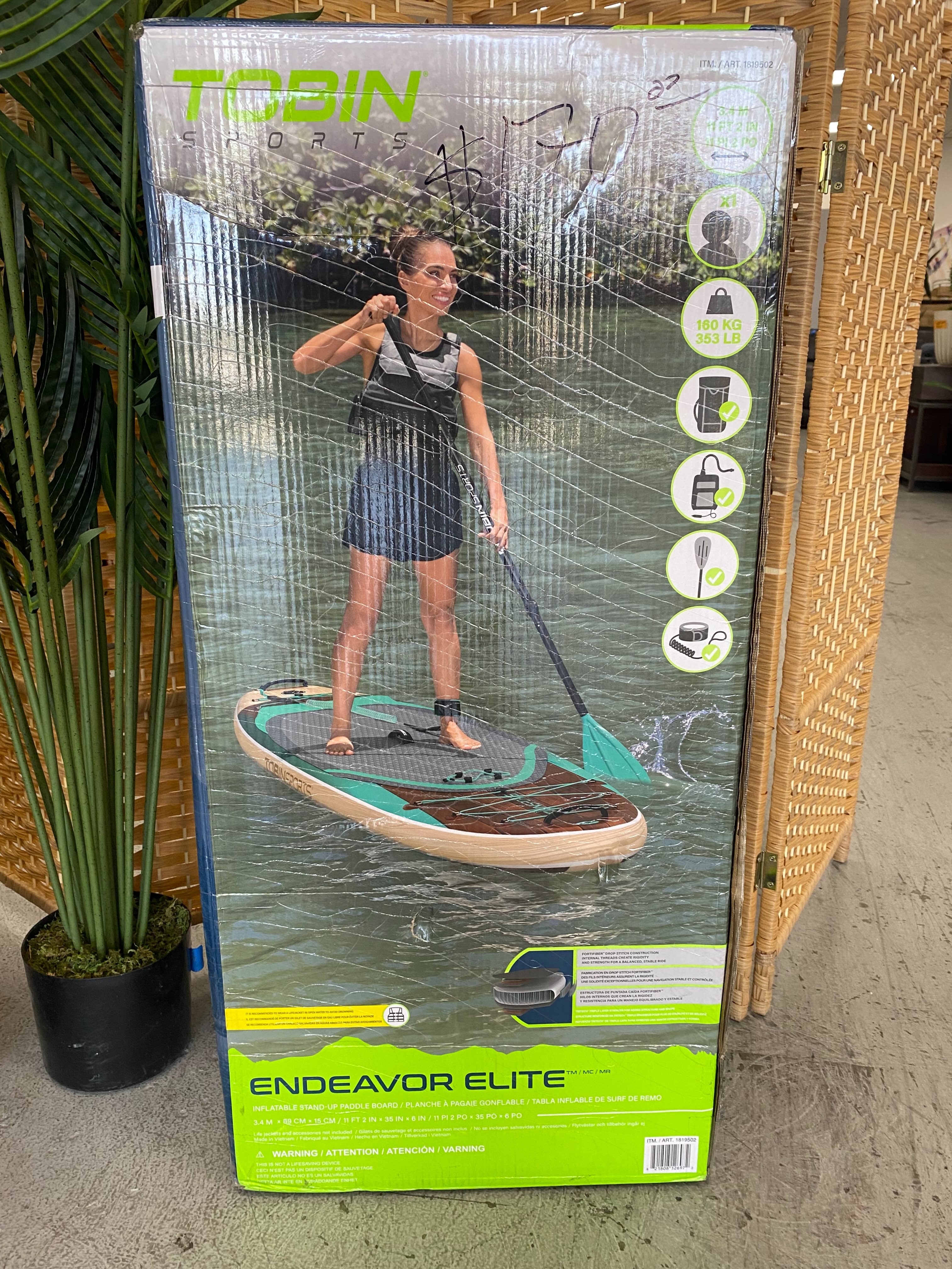 Tobin Sports Endeavor Elite 11'2” Inflatable Stand-up Paddle Board