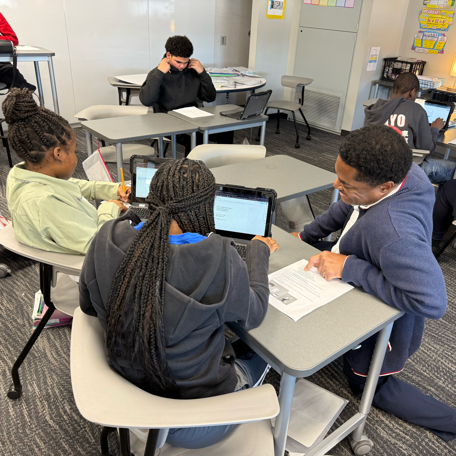 Westlane - Students in Mr. Berry’s eighth grade math class are using ...