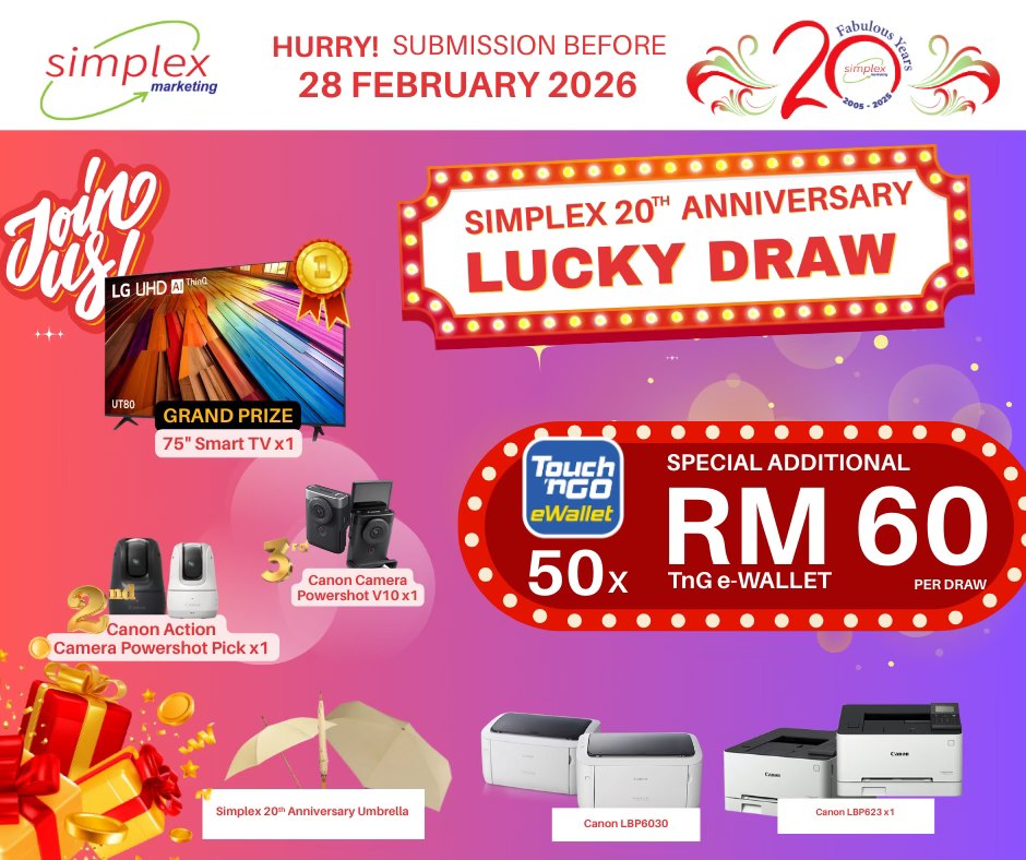 Simplex - 🎉 Join Our Simplex 20th Anniversary Lucky Draw! 🎉 We've got ...