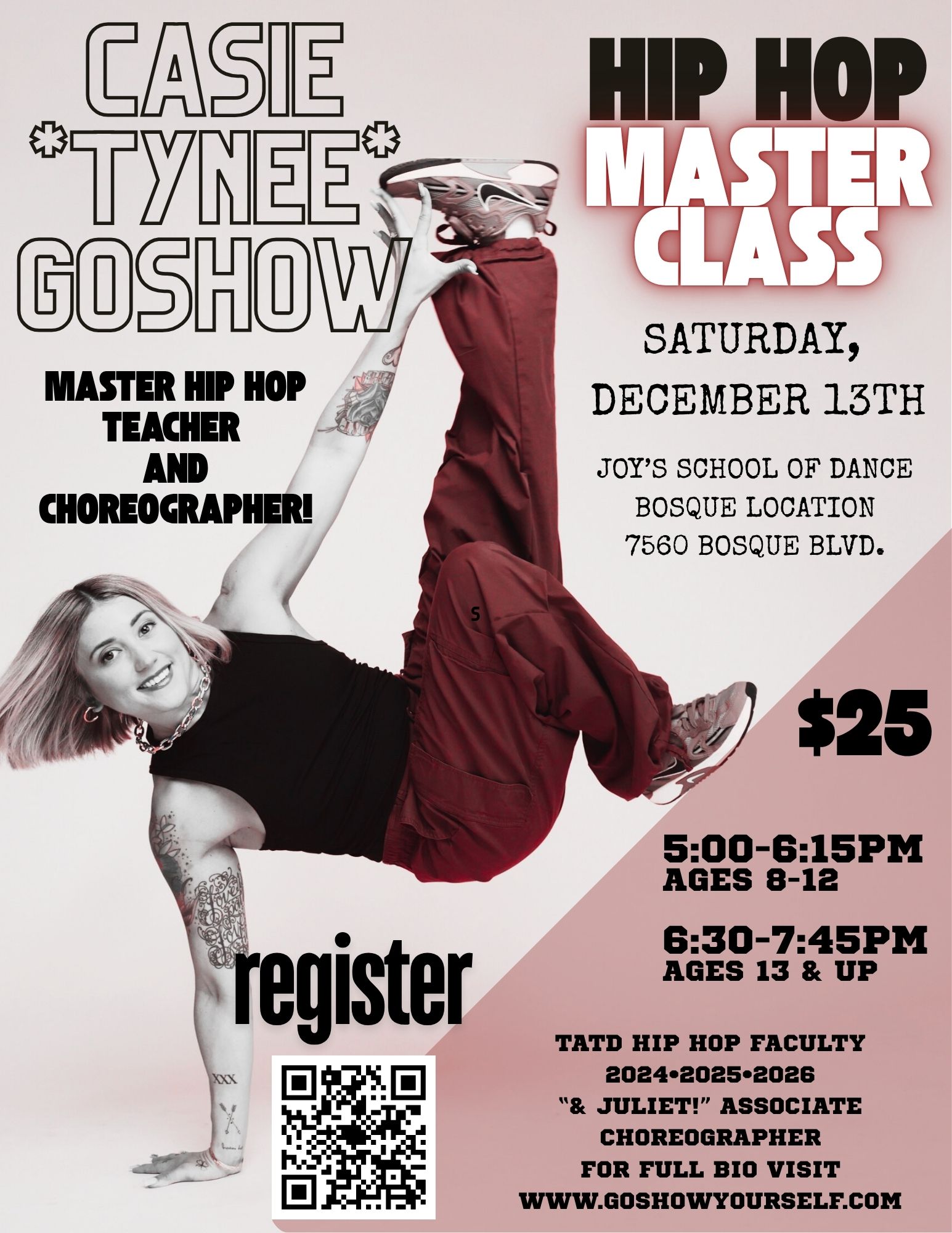 Joy's - 🚨HIP HOP MASTER CLASS ALERT🚨 NOW OPEN TO THE PUBLIC!!!! We’re ...