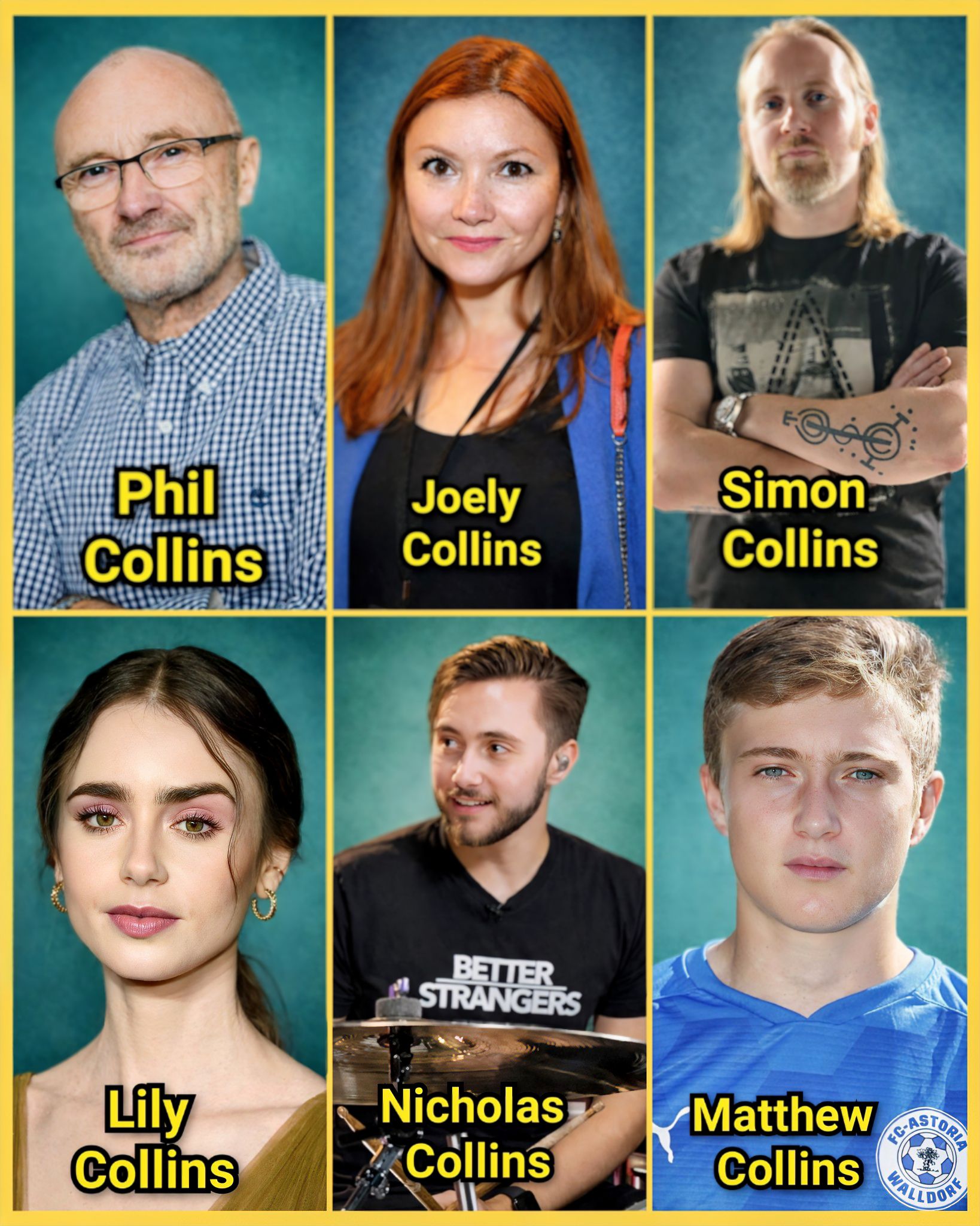 Willem - 👉 𝗣𝗵𝗶𝗹 𝗖𝗼𝗹𝗹𝗶𝗻𝘀 — 𝗙𝗮𝘁𝗵𝗲𝗿 𝗼𝗳 𝗙𝗶𝘃𝗲 ☘️ Phil Collins is the father ...