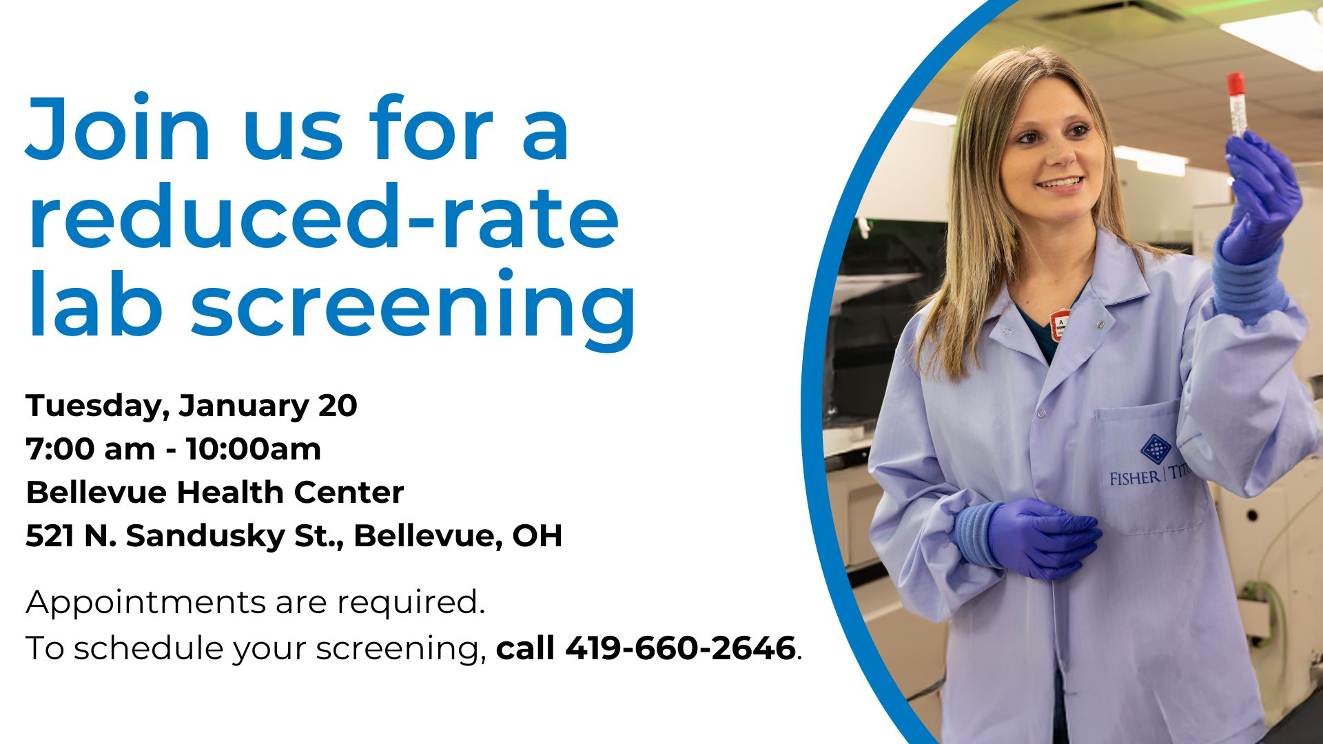 Bellevue Reduced-Rate Lab Screening