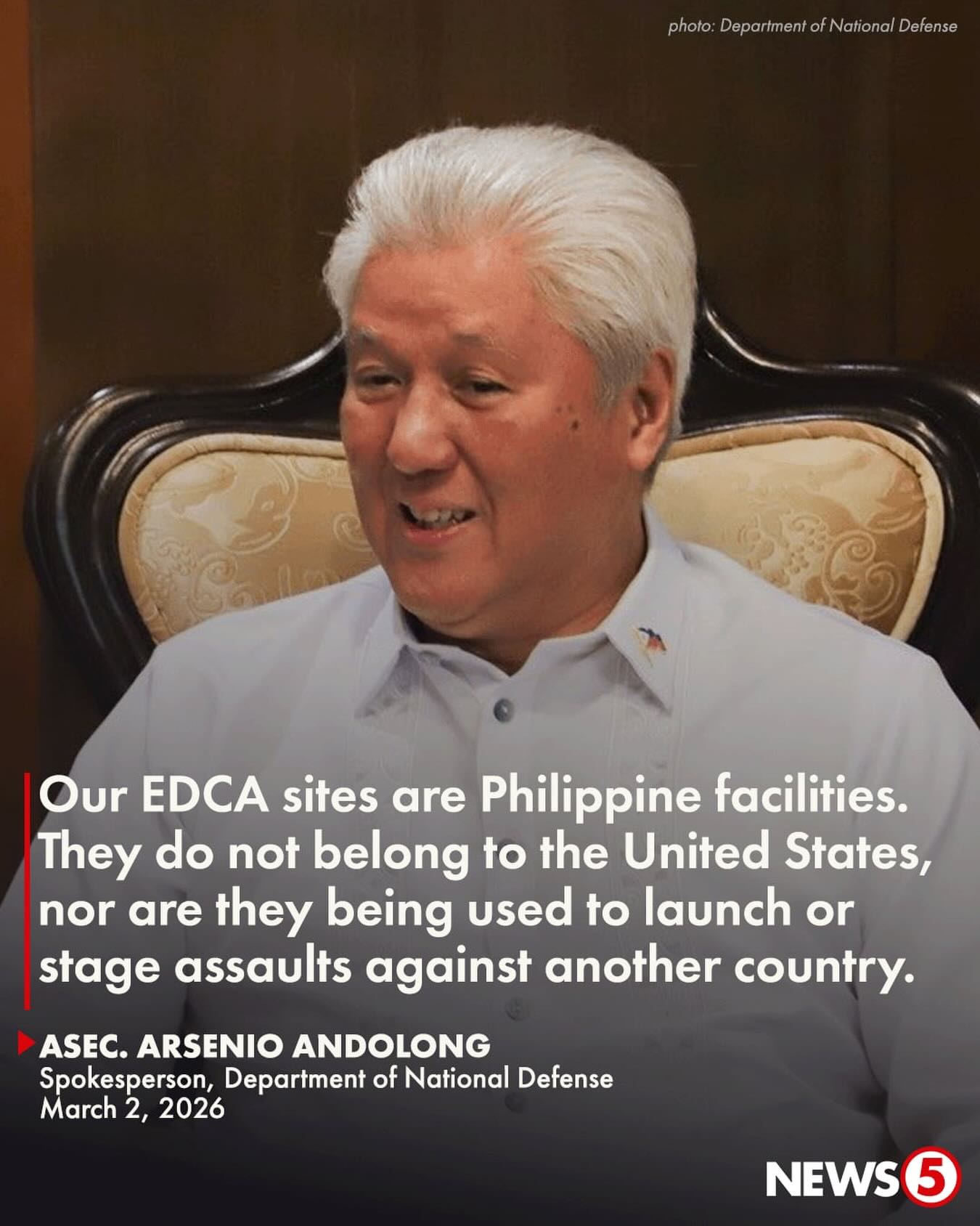 News5 - EDCA SITES ARE PH FACILITIES Ito ang paglilinaw... | Facebook