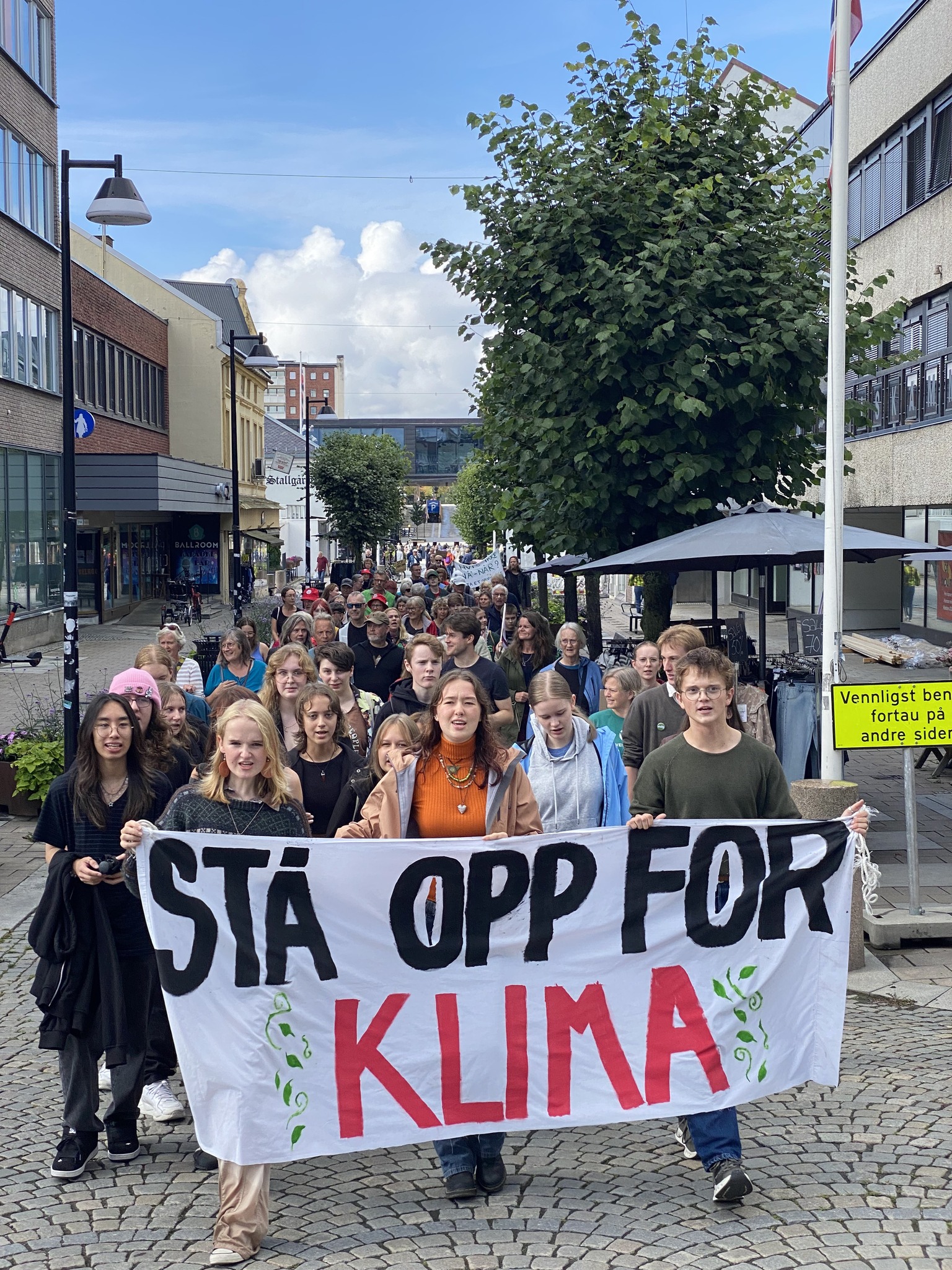 Demonstrasjon mot nedbygging av matjord i Stange Kommune