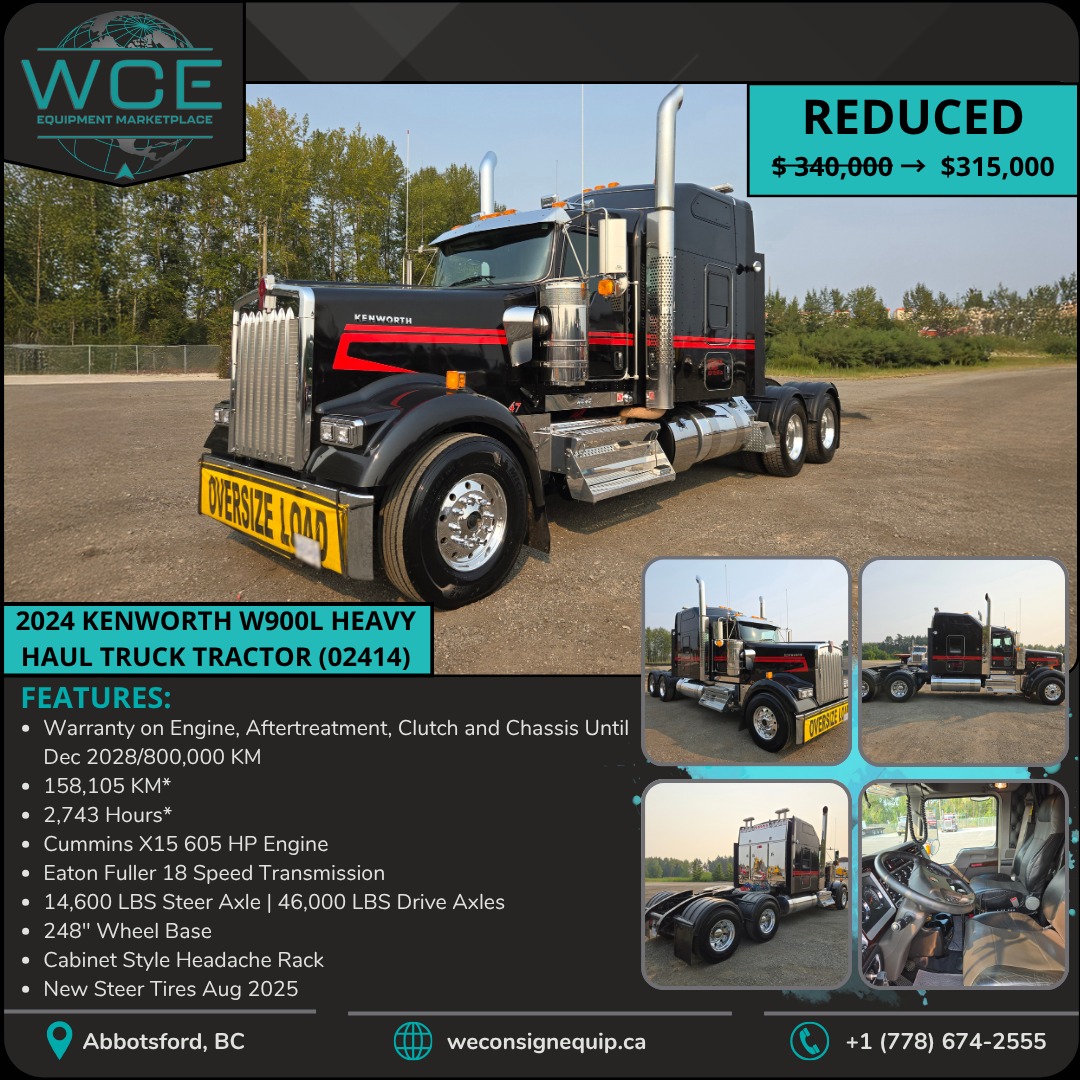 WeConsign - 🚨 PRICE DROP ALERT! 🚨 This 2024 Kenworth W900L Heavy Haul ...