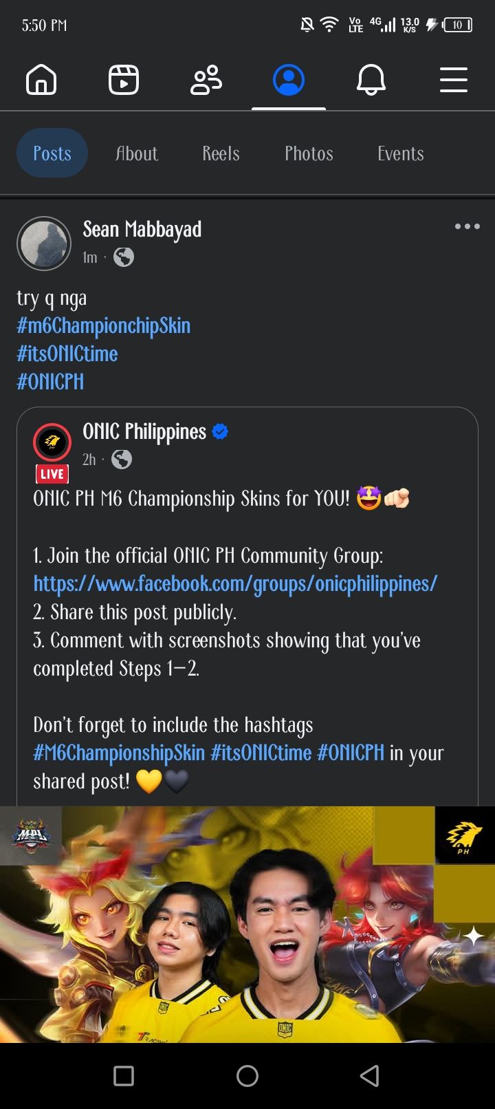 ONIC - ONIC PH M6 Championship Skins for YOU! 🤩🫵🏻 1. Join the official ...