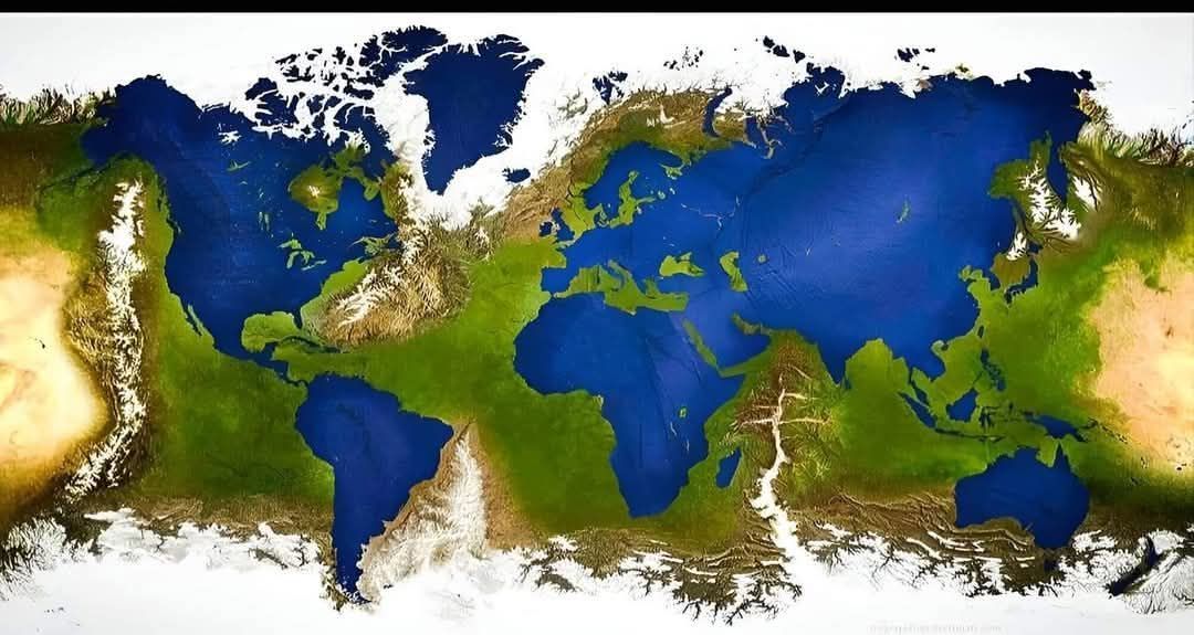 World - 🌍😲 Reverse World Map, where water is land and land is water..🌿 ...