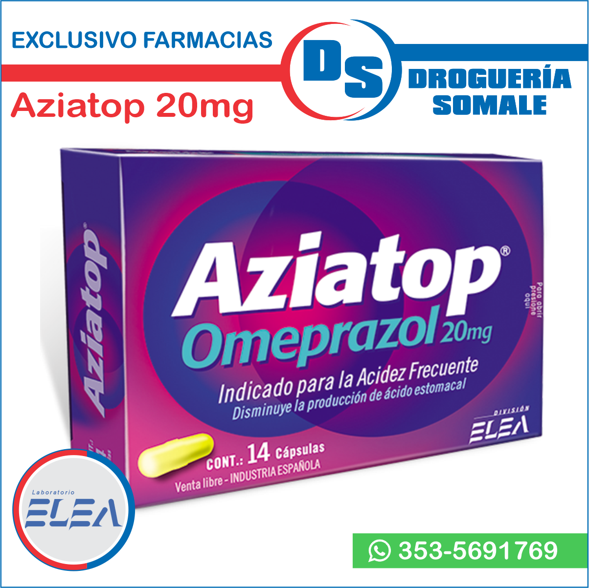 🟢 DISPONIBLE en DROGUERÍA SOMALE: con... - Droguería Somale