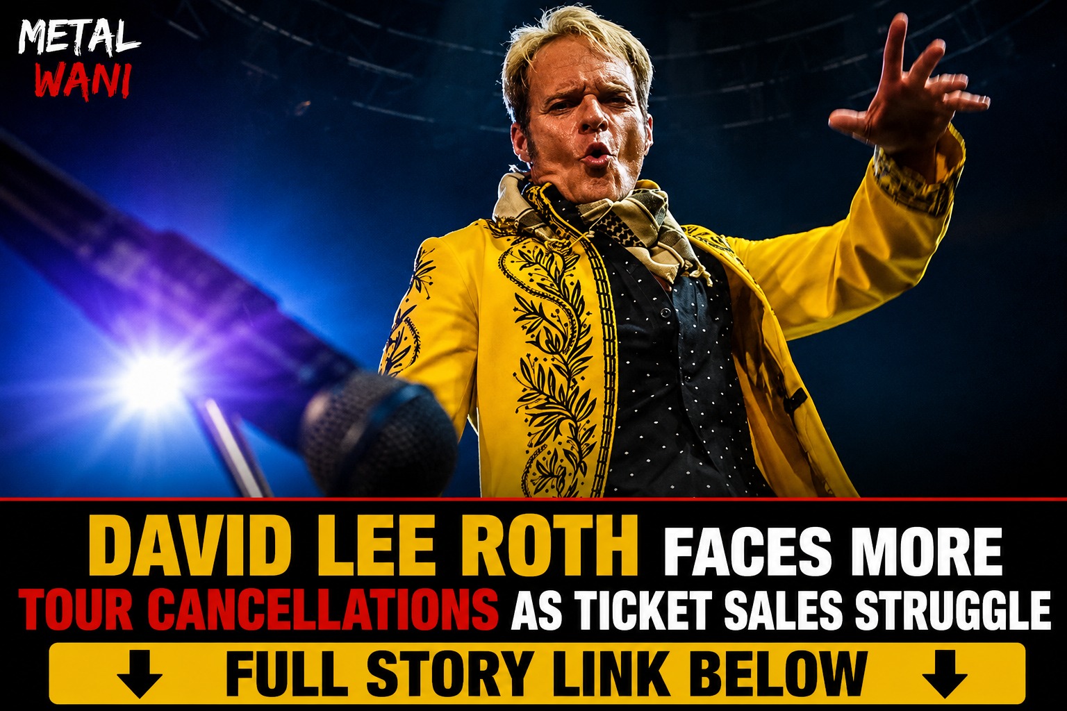😬 OOF David Lee Roth's solo tour has been hit with more