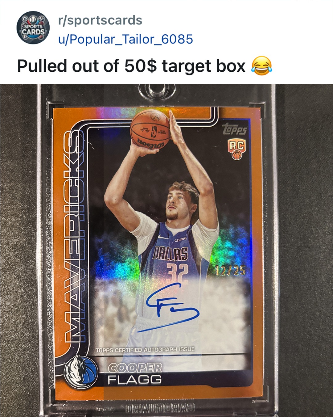 Collector pulls rare Cooper Flagg auto RC from Target box