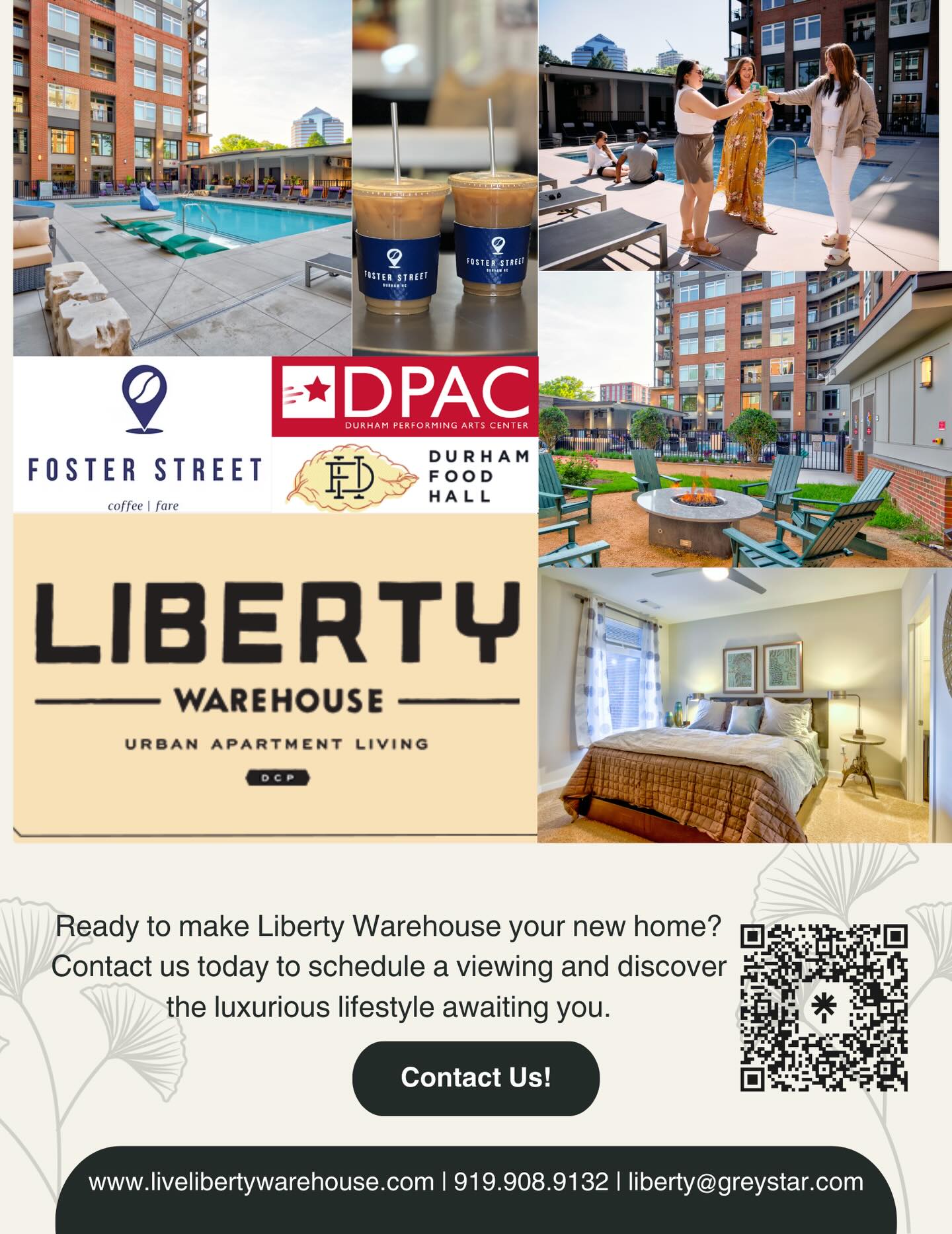 View of Liberty Warehouse Apartments | Durham NC