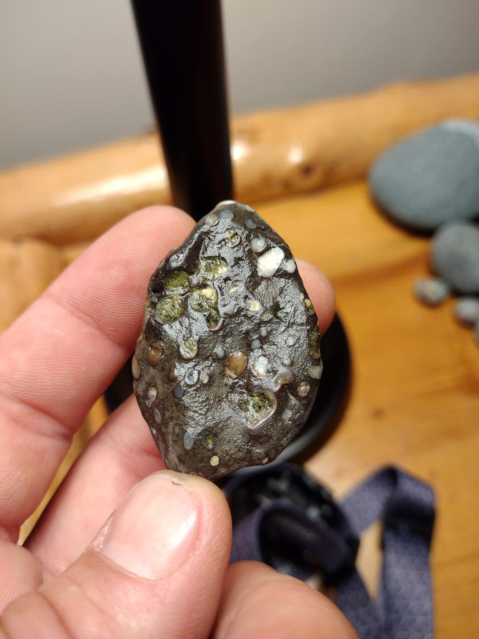 What is the identity of the rock found near the Mouth of the Two