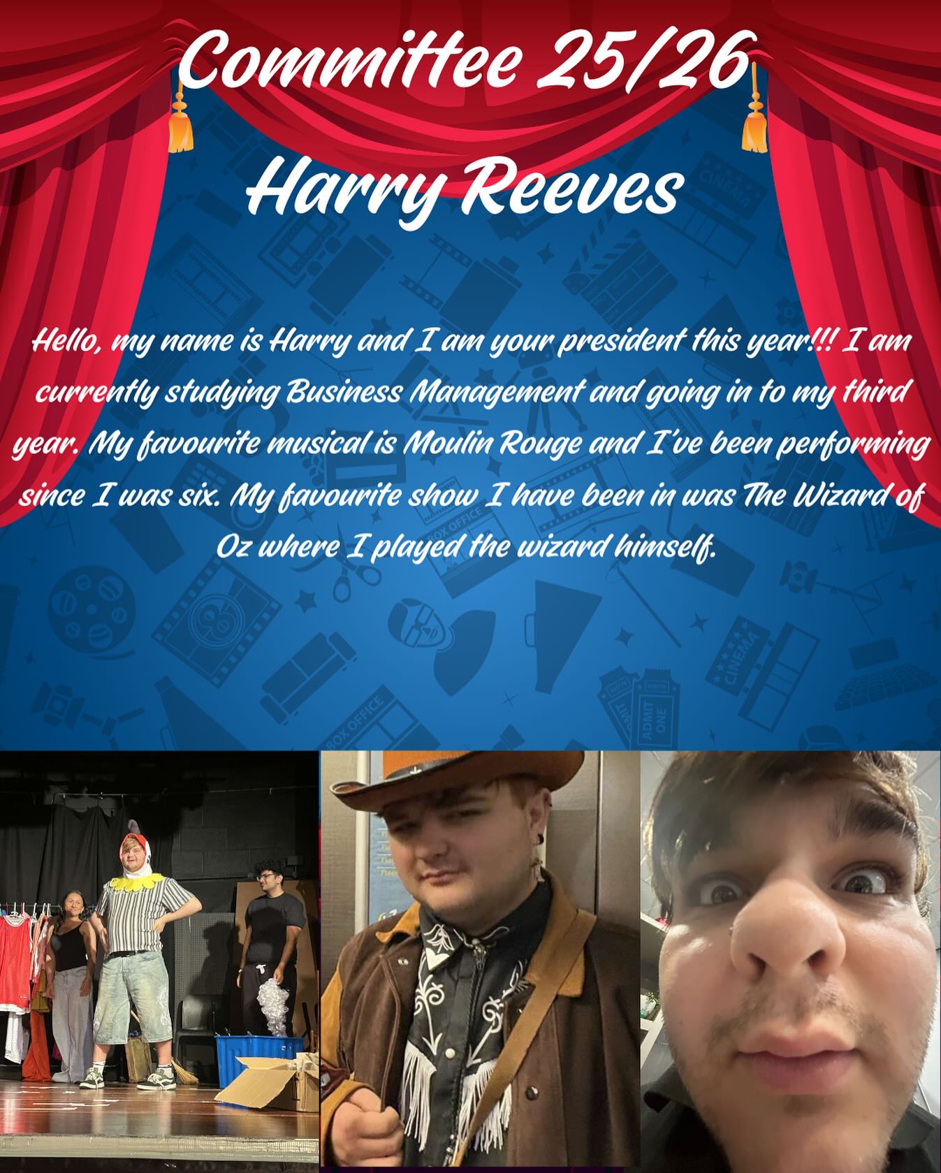Meet our spectacular president... - HSU Theatre Society | Facebook