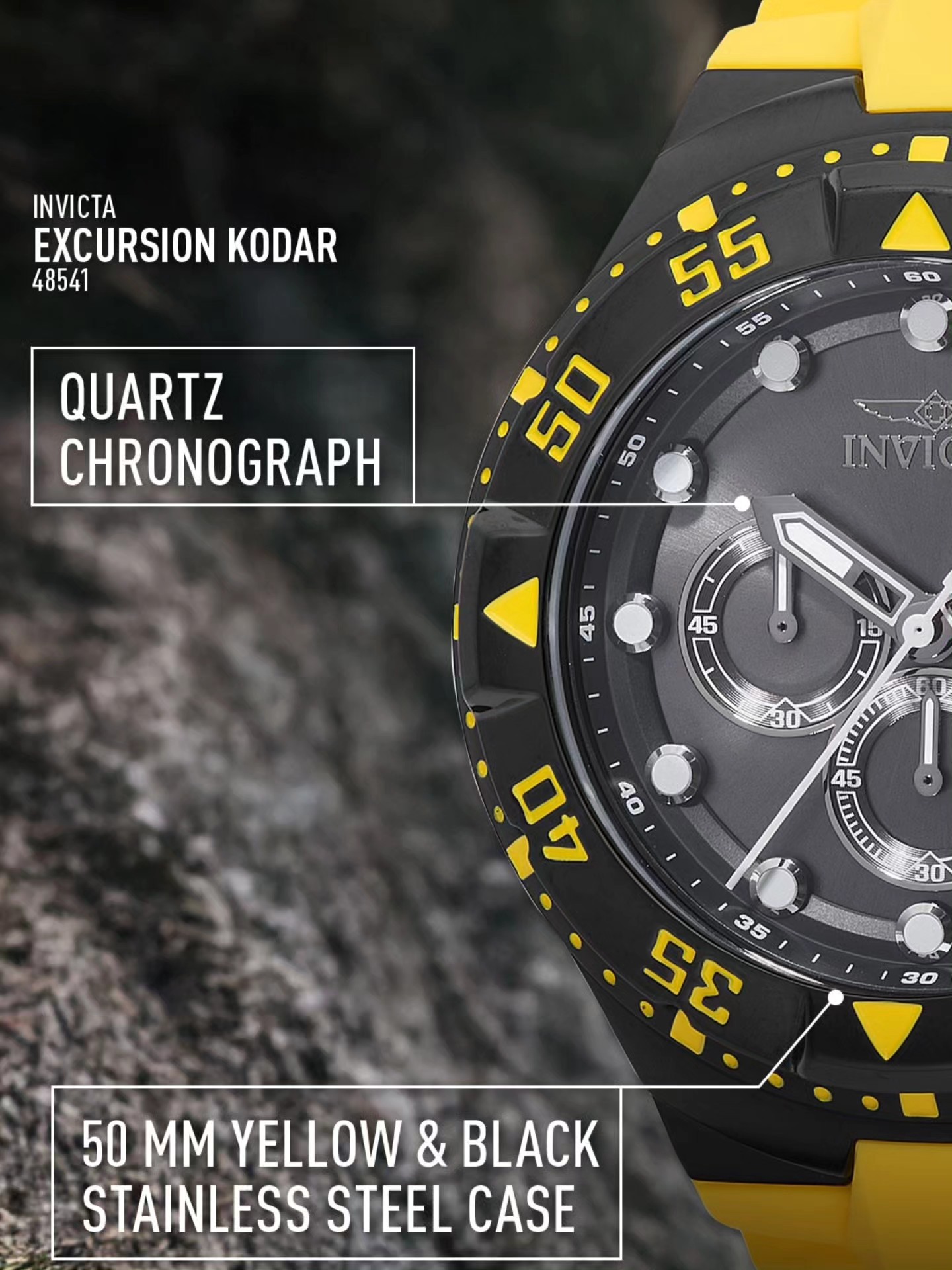 Invicta Excursion 48541 delivers bold outdoor energy with a rugged