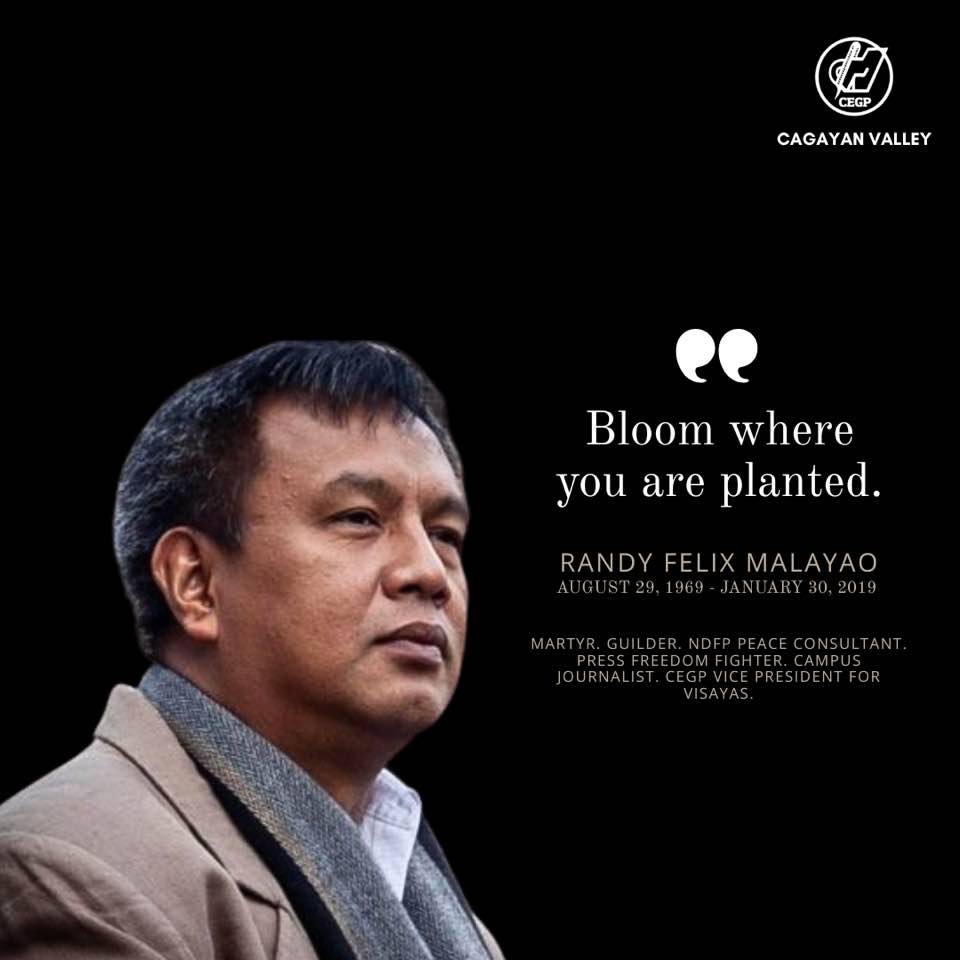 Commemorating the 7th death anniversary of Randy Felix Malayao 🕊️ Today ...