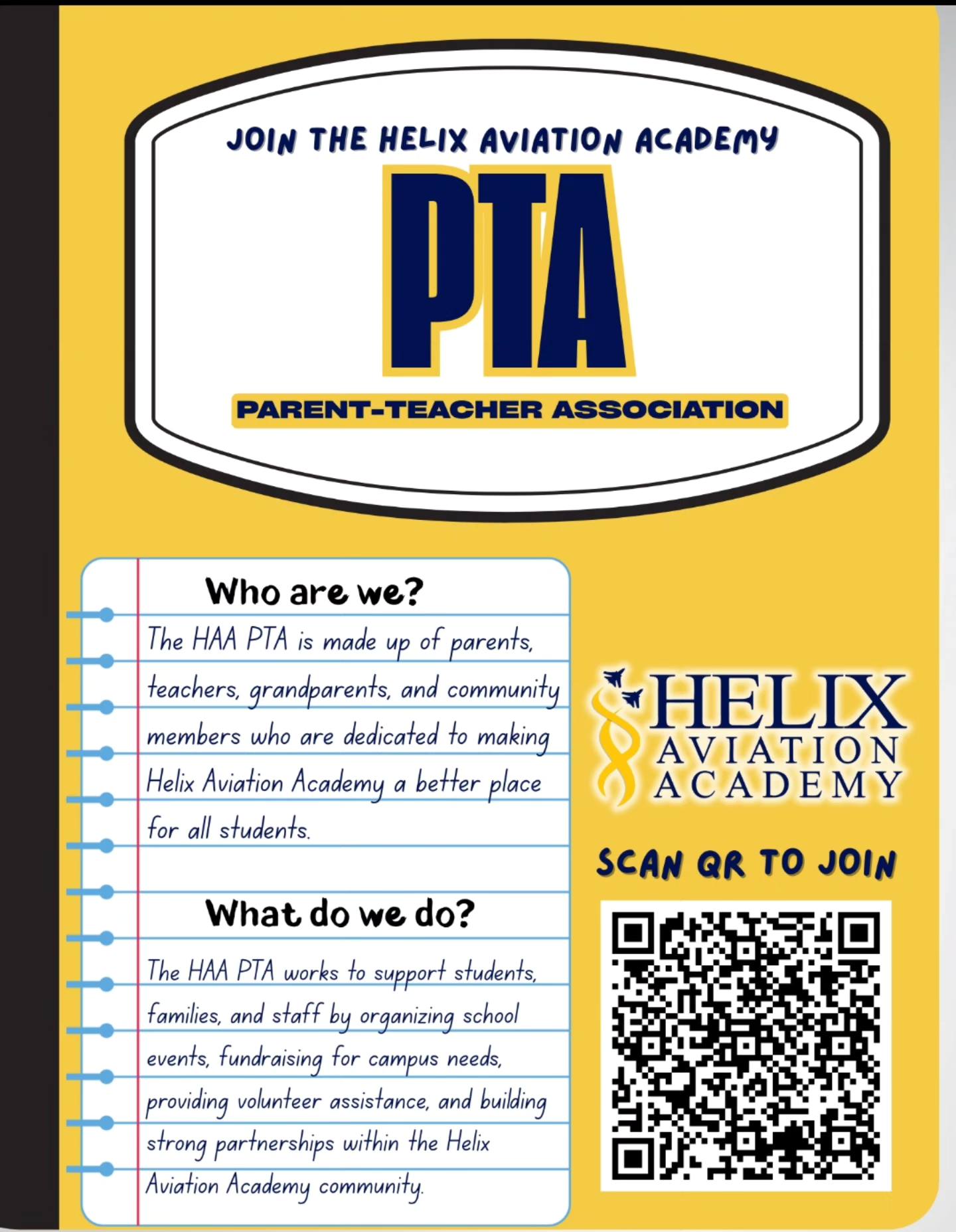 The Helix Aviation Academy PTA is... - Helix Aviation Academy | Facebook