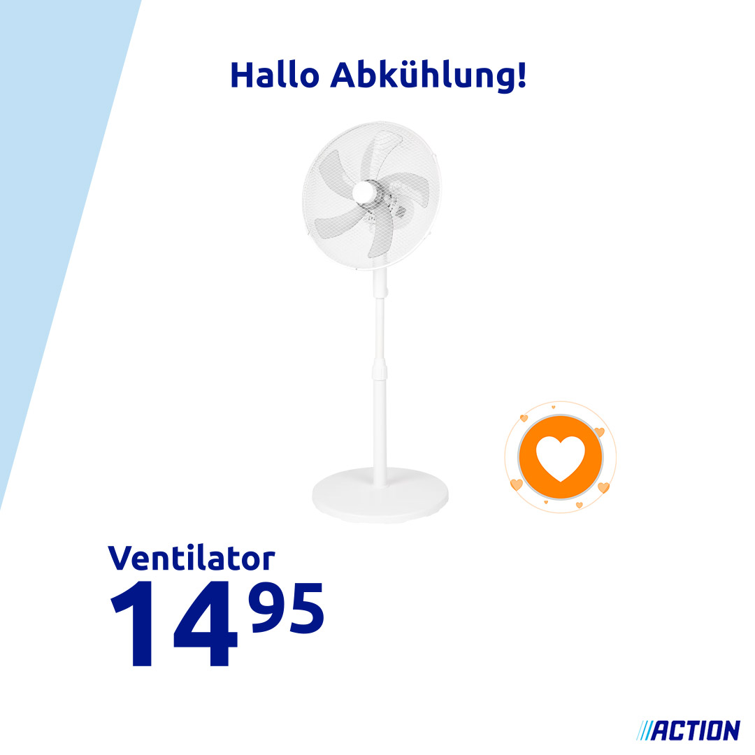 Heißes Wetter verlangt nach cleverer Abkühlung: https://go.action.com/162 🌡️❄️ Wie bleibst du an heißen Tagen cool? ☀️
