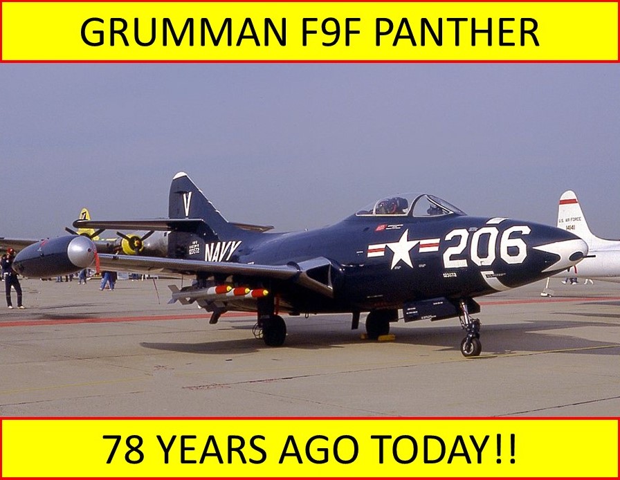 The Grumman F9F-2 Panther was one of the U.S. Navy's most