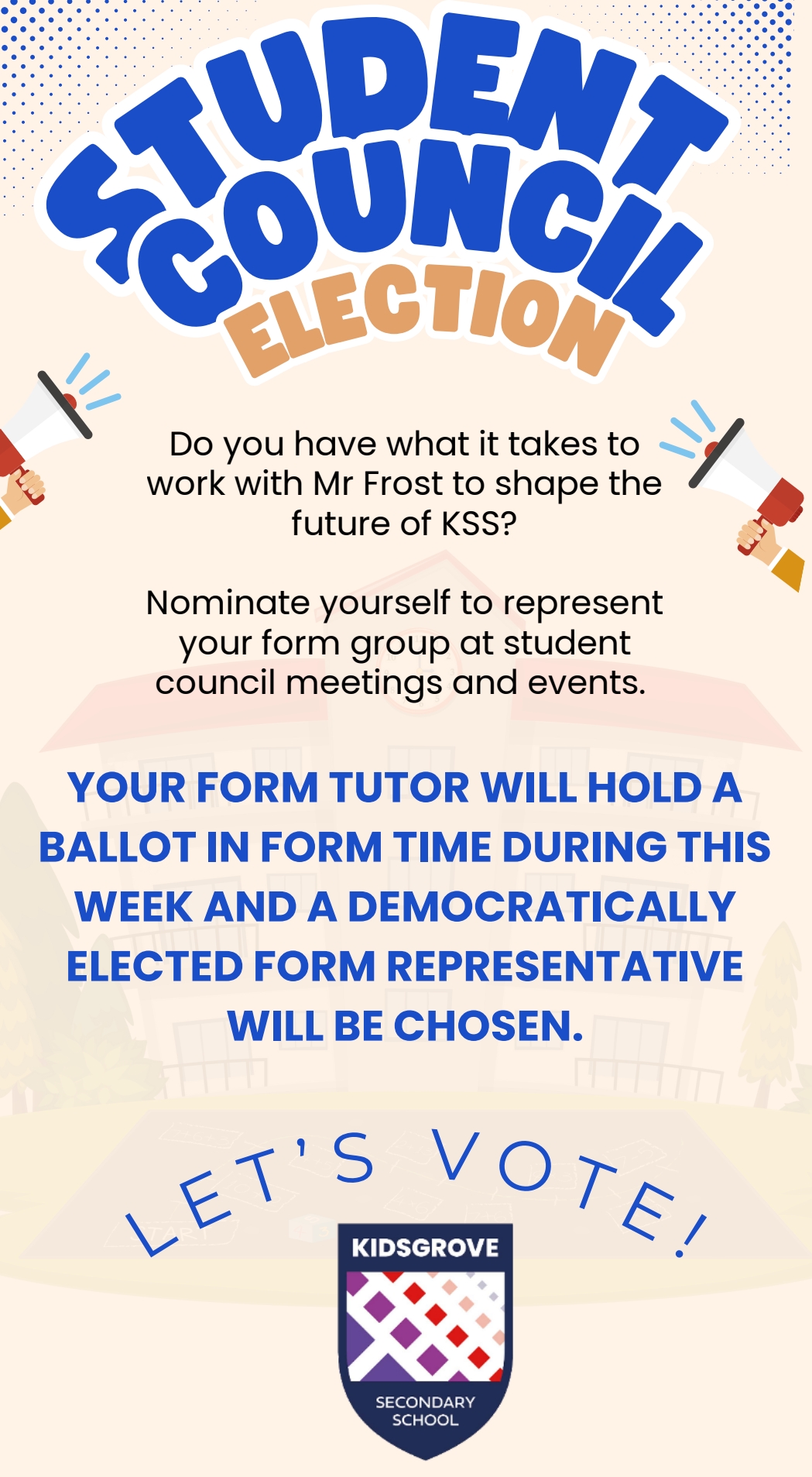 The Kidsgrove - 🗳️ Student Council Elections 2025 🗳️ Do you have what ...