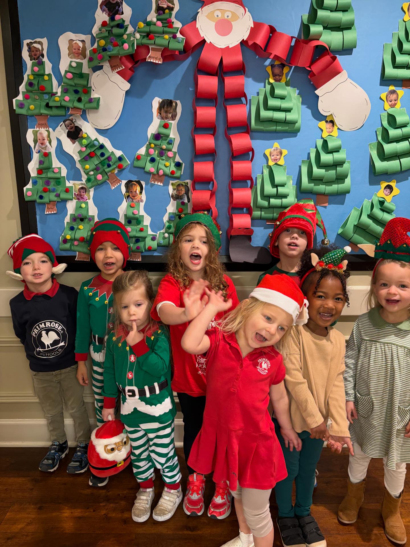 school spirit week dress in christmas red kids We kicked started our festive holiday with our like an Elf day! We had some fabulous looking elves! Tomorrow is crazy hat and sock day. Wednesday is holiday (ugly) A Line Beaded Chiffon