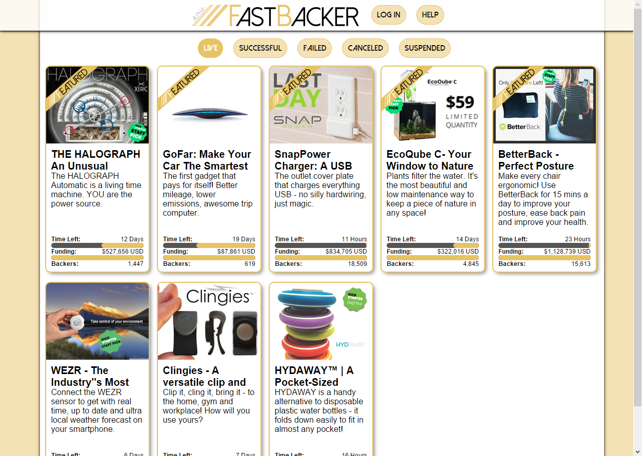 FastBacker - Progress is coming along. I'm shooting for it... | Facebook