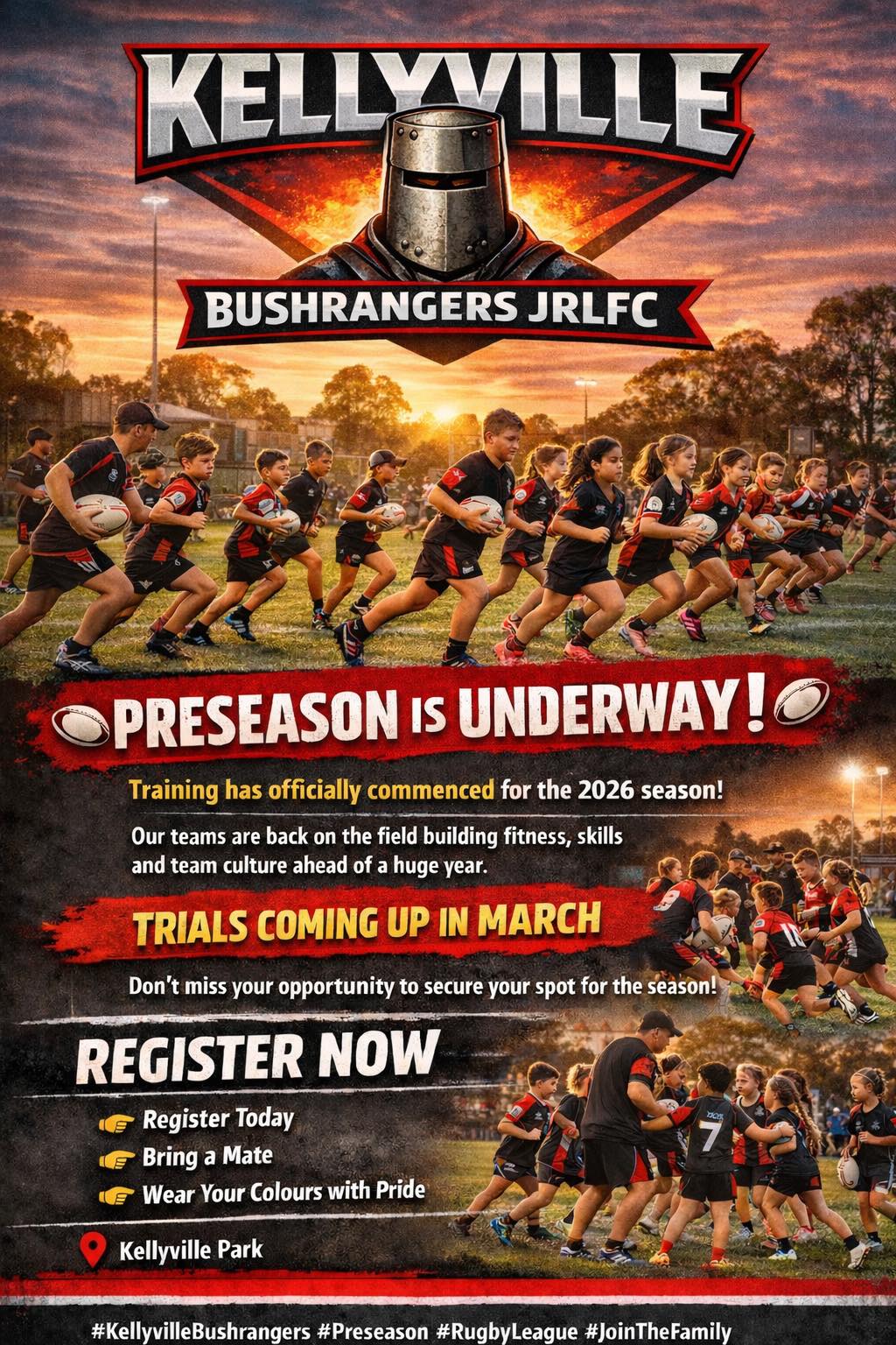 🏉 PRESEASON IS UNDERWAY!... - Kellyville Bushrangers JRLFC | Facebook