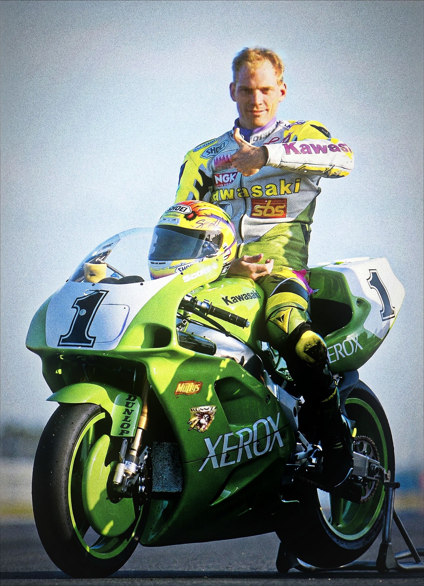 Scott Russell Muzzy Kawasaki zx7r WSBK 1993 world champion