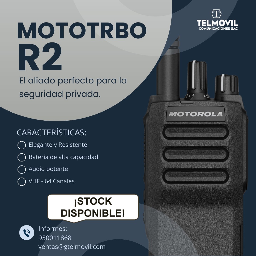 Telmovil - 𝐑𝐀𝐃𝐈𝐎 𝐏𝐎𝐑𝐓Á𝐓𝐈𝐋 𝐌𝐎𝐓𝐎𝐓𝐑𝐁𝐎 𝐑𝟐 𝐄𝐐𝐔𝐈𝐏𝐎 𝐑𝐎𝐁𝐔𝐒𝐓𝐎 𝐂𝐎𝐍 𝐀𝐔𝐃𝐈𝐎 𝐂𝐋𝐀𝐑𝐎 𝐘 ...