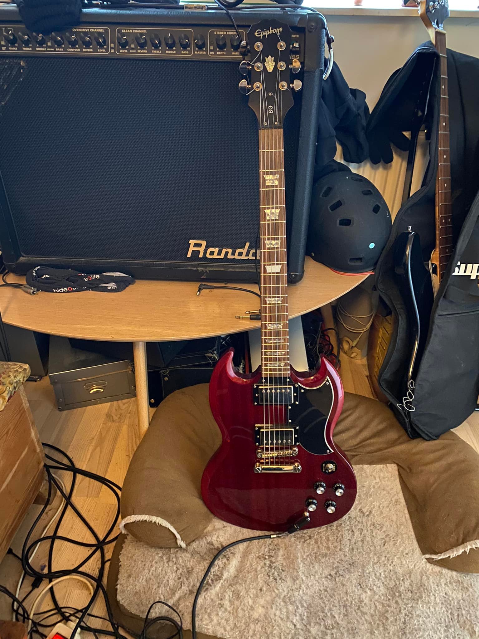Epiphone SG with new Bigsby B5 and setup