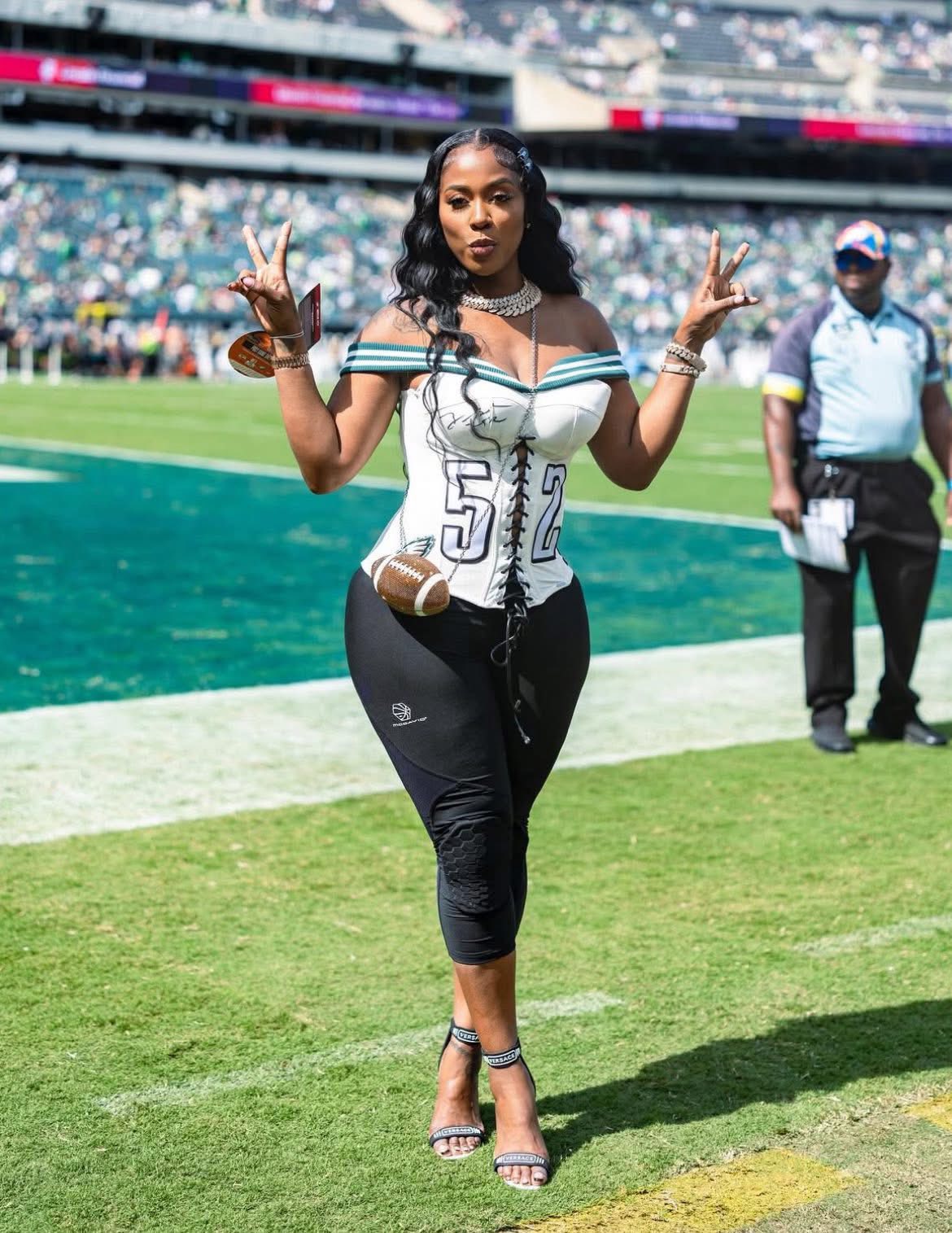 kash doll jersey dress Kash Doll was wearing Za'Darius