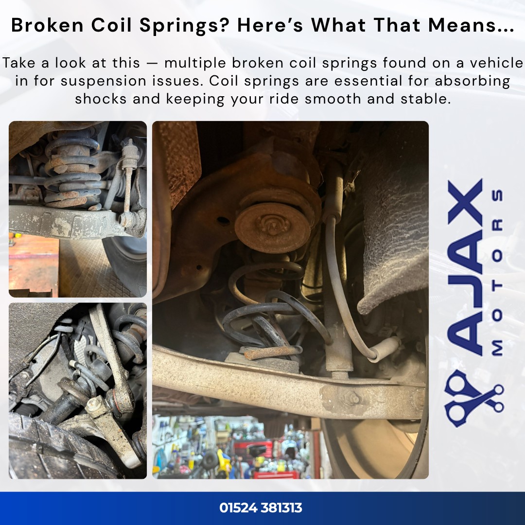 Ajax Motors - 🚗 Broken Coil Springs? Here's Why It... | Facebook