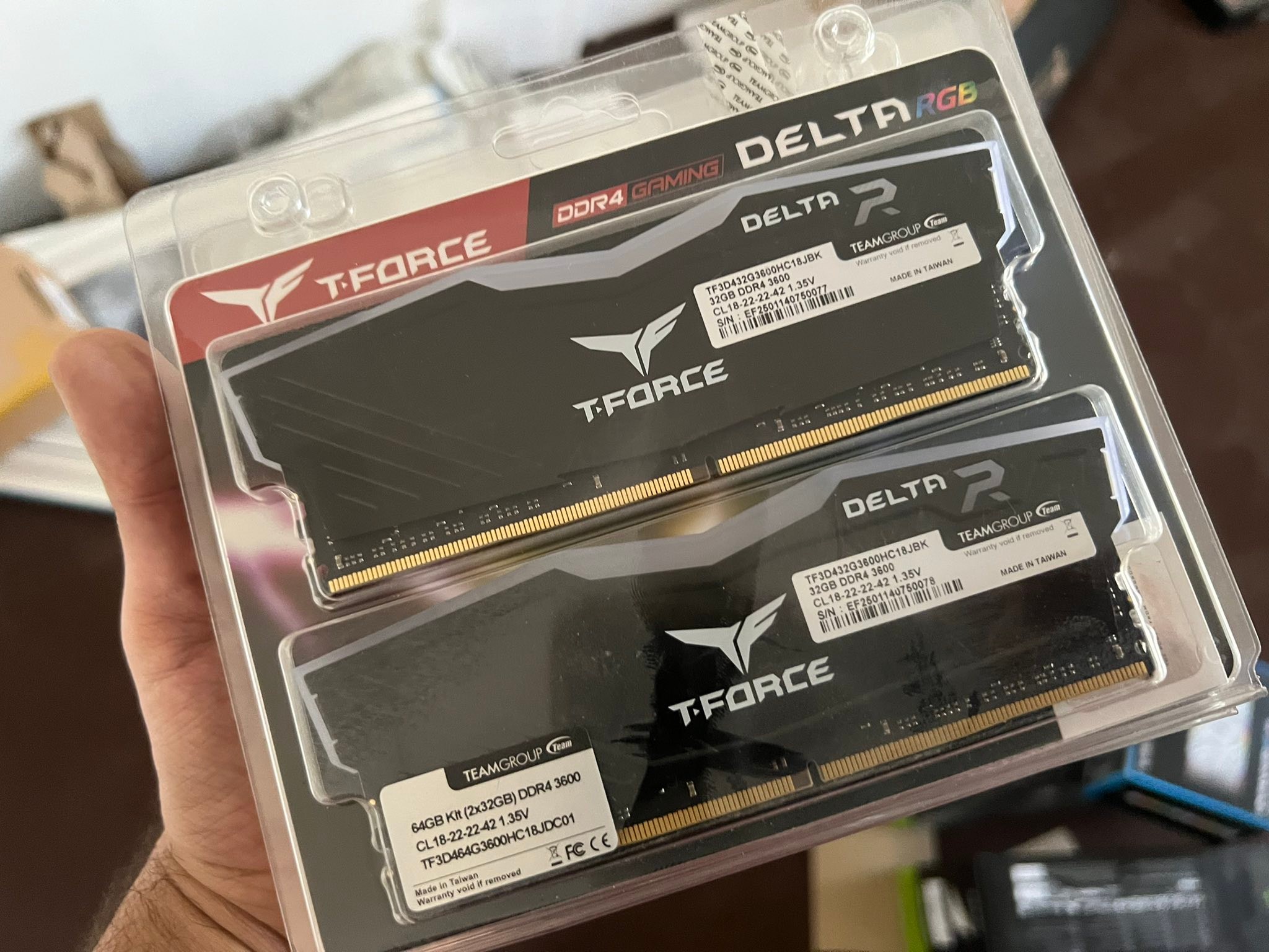 450.000 T-Force Delta RGB DDR4 3600MHz (2×32GB) https://smart1ech 