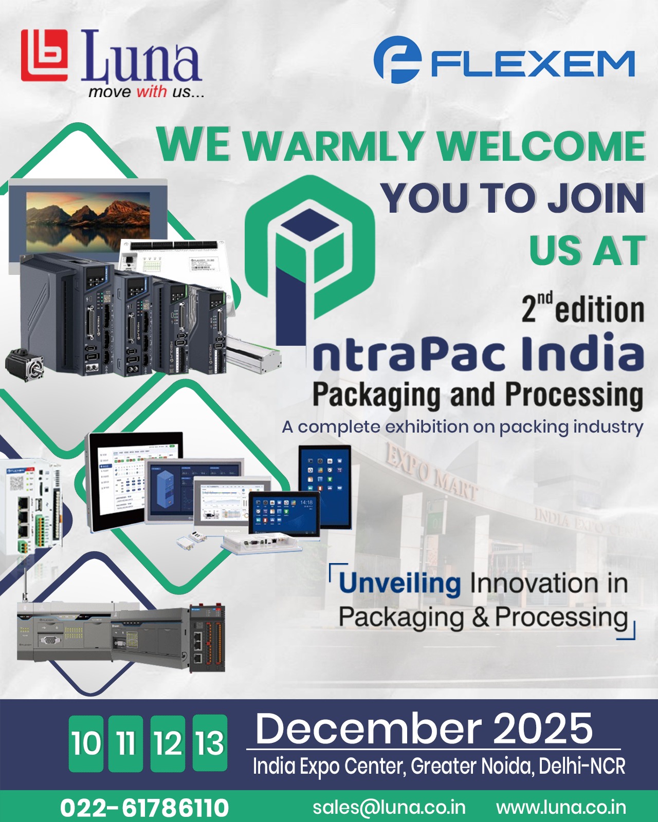 Luna - You're Invited! Join Luna & Flexem at IntraPac India 2025! We’re ...