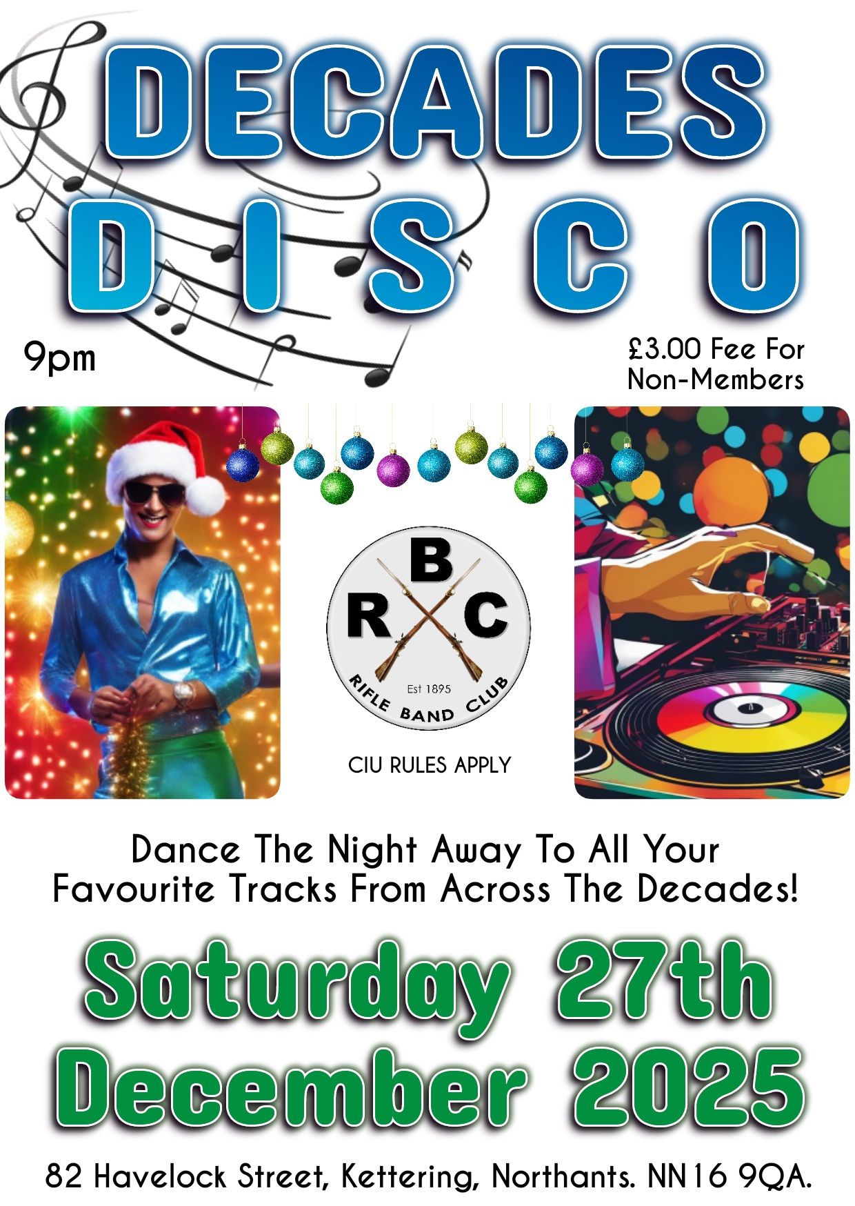Rifle Band Club - 🎱 🎶 🗝️ Saturday 27th December 2025 -... | Facebook