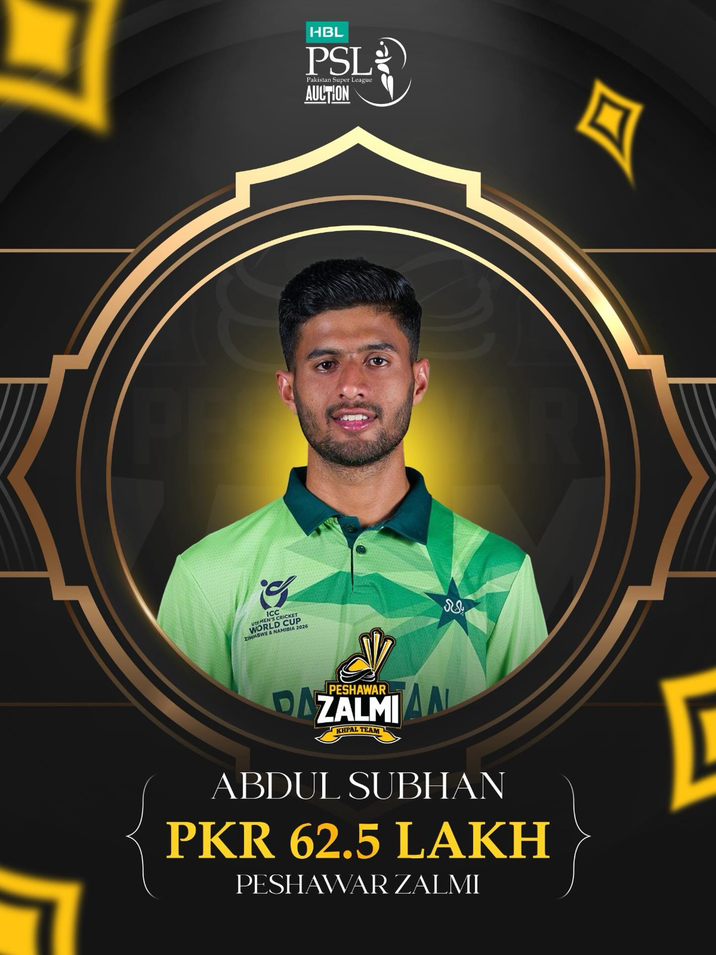 Tall fast bowler Abdul Subhan is... - Pakistan Super League | Facebook