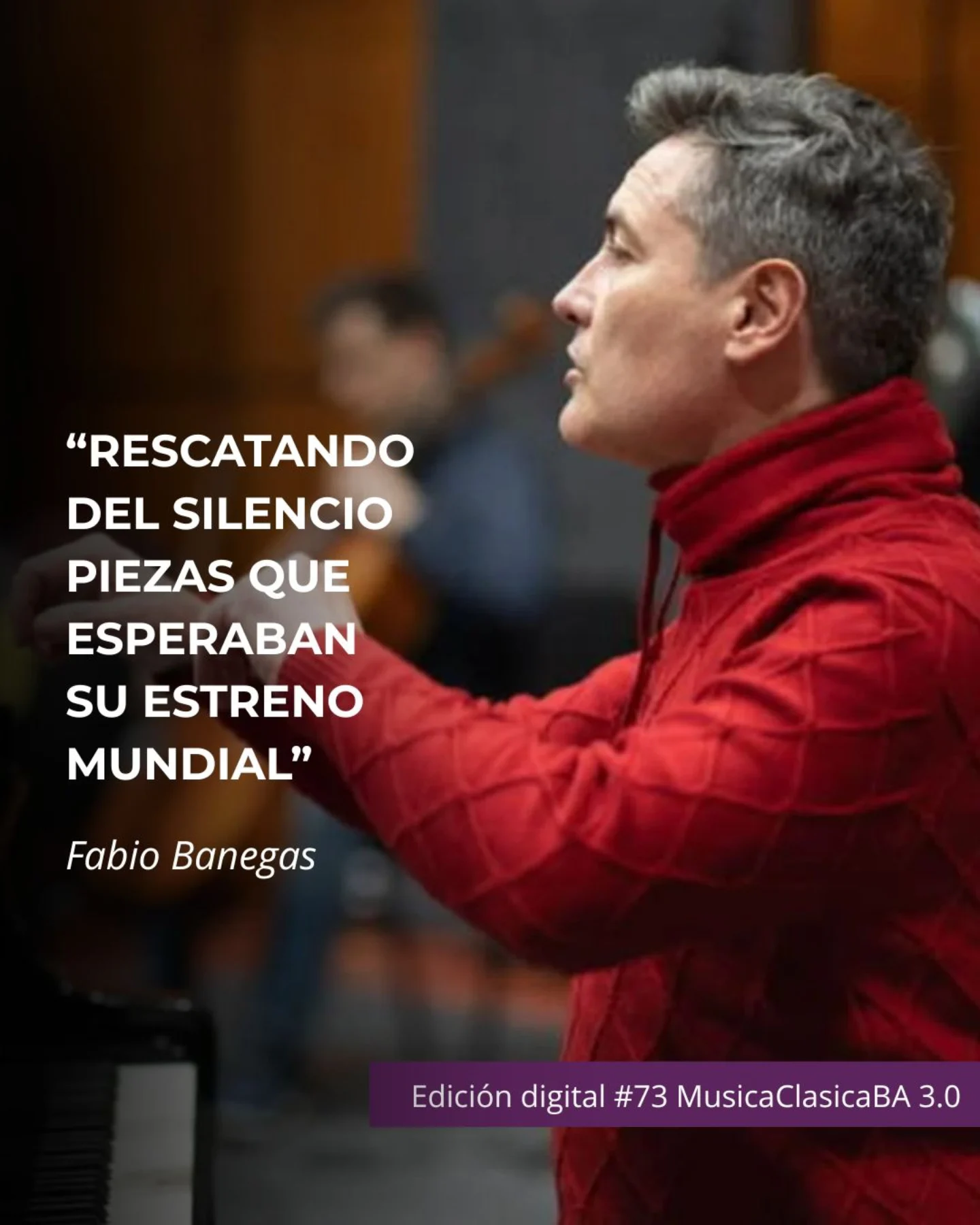 ? El pianista argentino Fabio Banegas presenta el cuarto y último 
