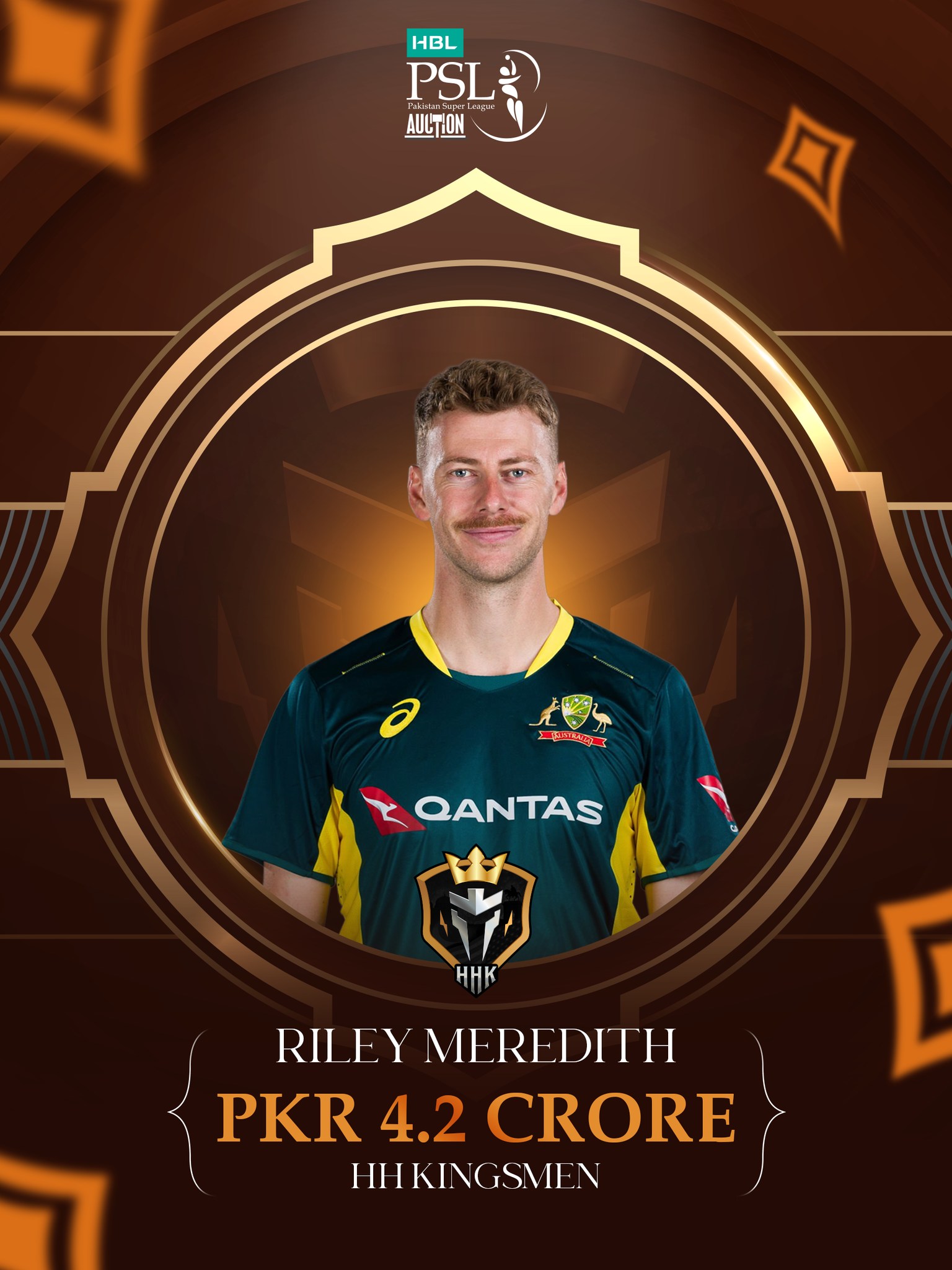 Australia pacer Riley Meredith is... - Pakistan Super League | Facebook