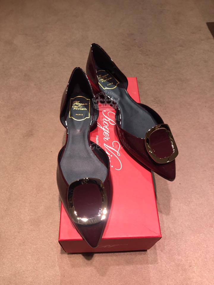 香港現貨。ROGER VIVIER Dorsay Sexy Choc New Chips Ballerinas，著得