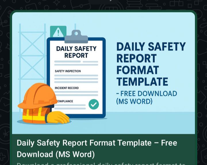HSE - Download Safety Report Template from this link https://hsedocspro ...