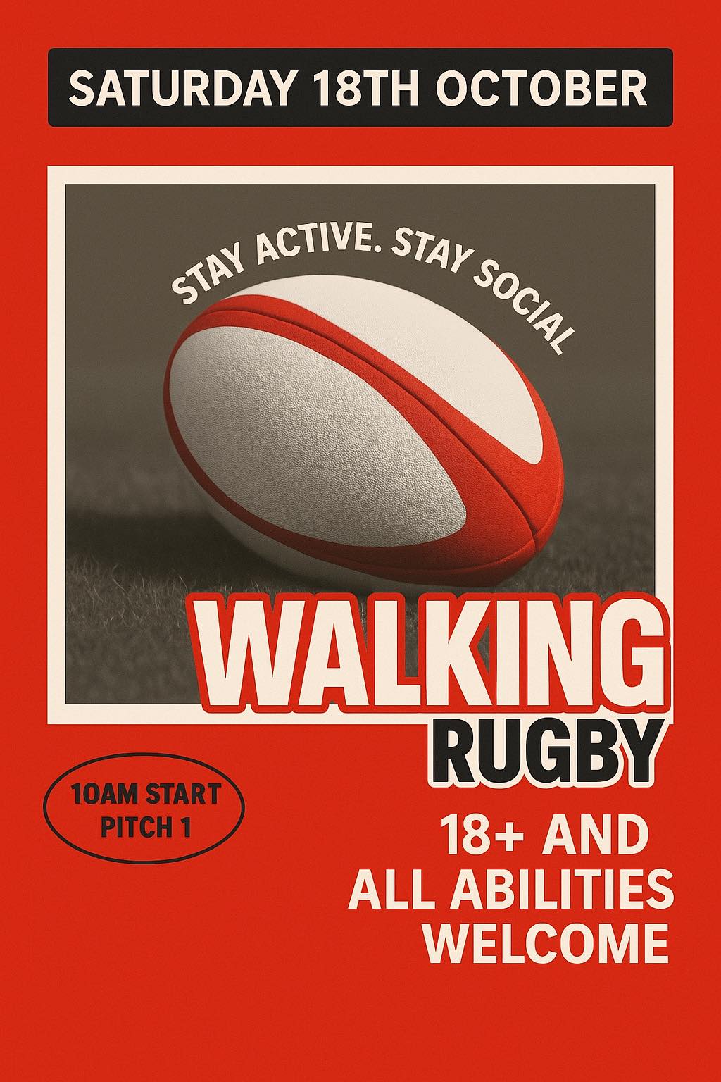 Jersey - 🏉 WALKING RUGBY 🏉 Join us tomorrow for a fun and friendly game ...