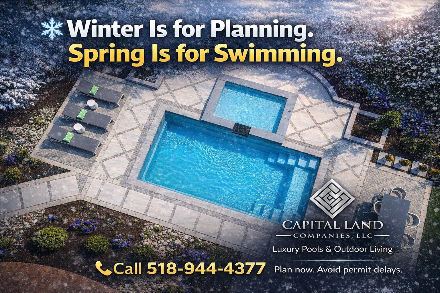 Capital - ️ Winter Is for Planning. Spring Is for Swimming. ☀️ Snow may ...