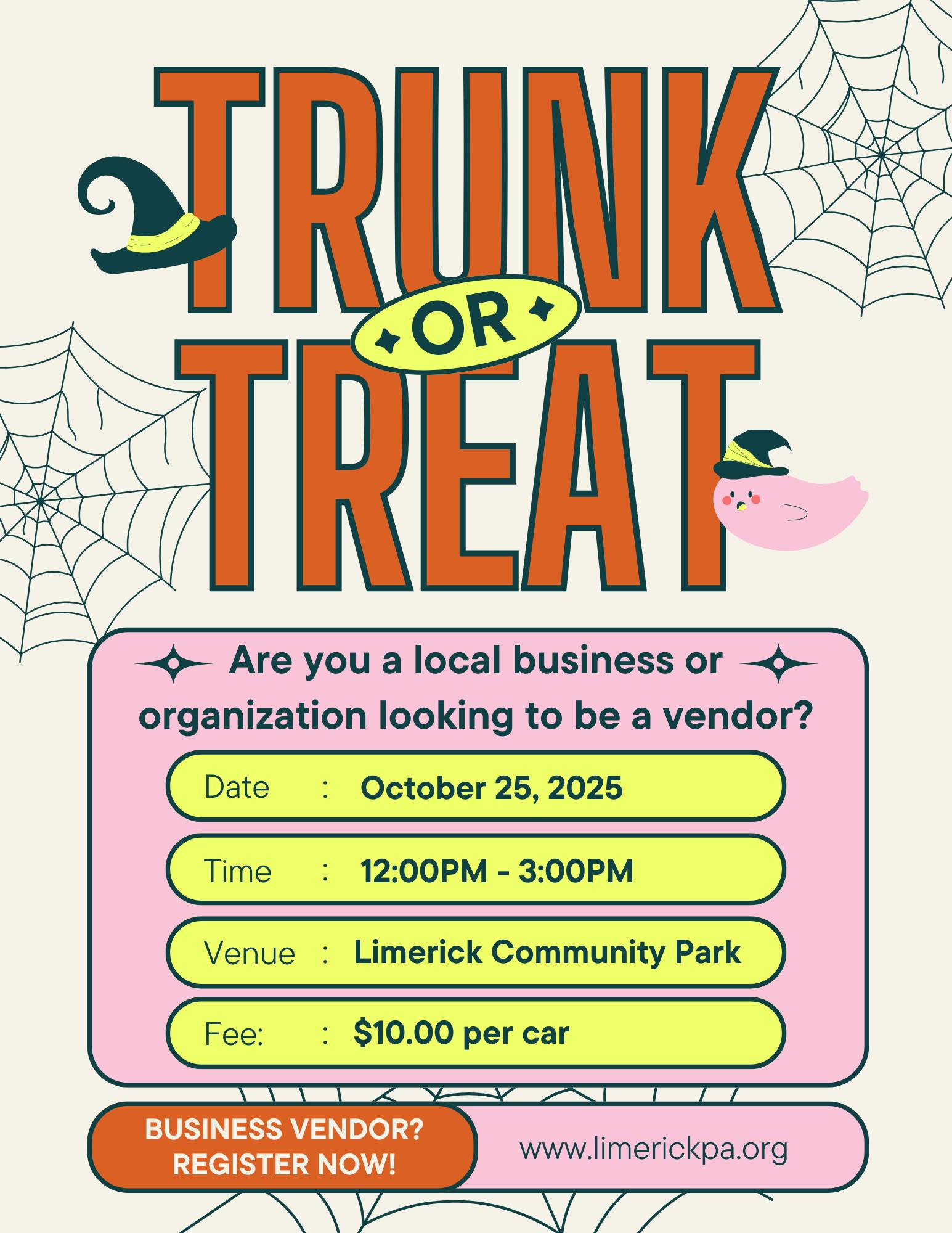🎃 Calling All... - Limerick Township Parks and Recreation | Facebook