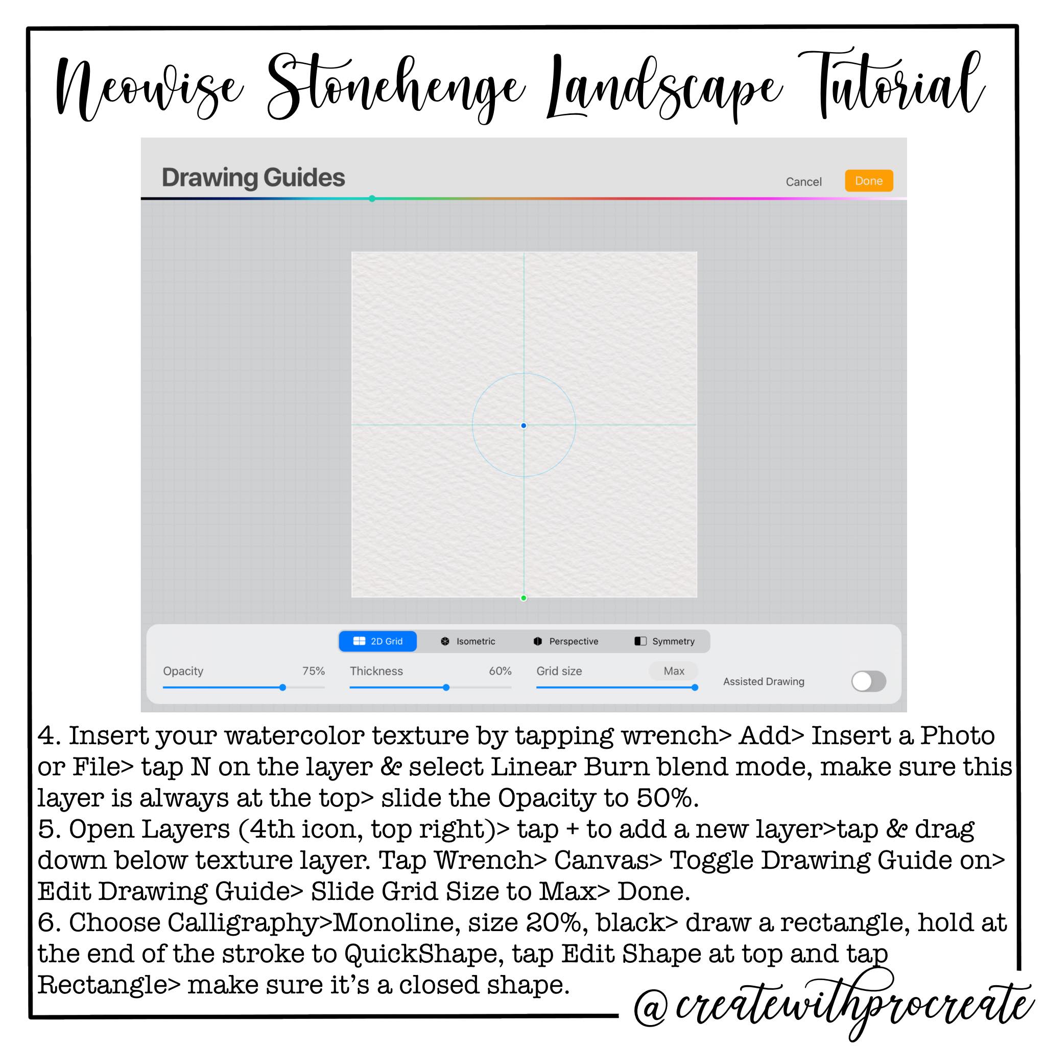 ️ ️ ️ Swipe for the tutorial on... - Create with Procreate