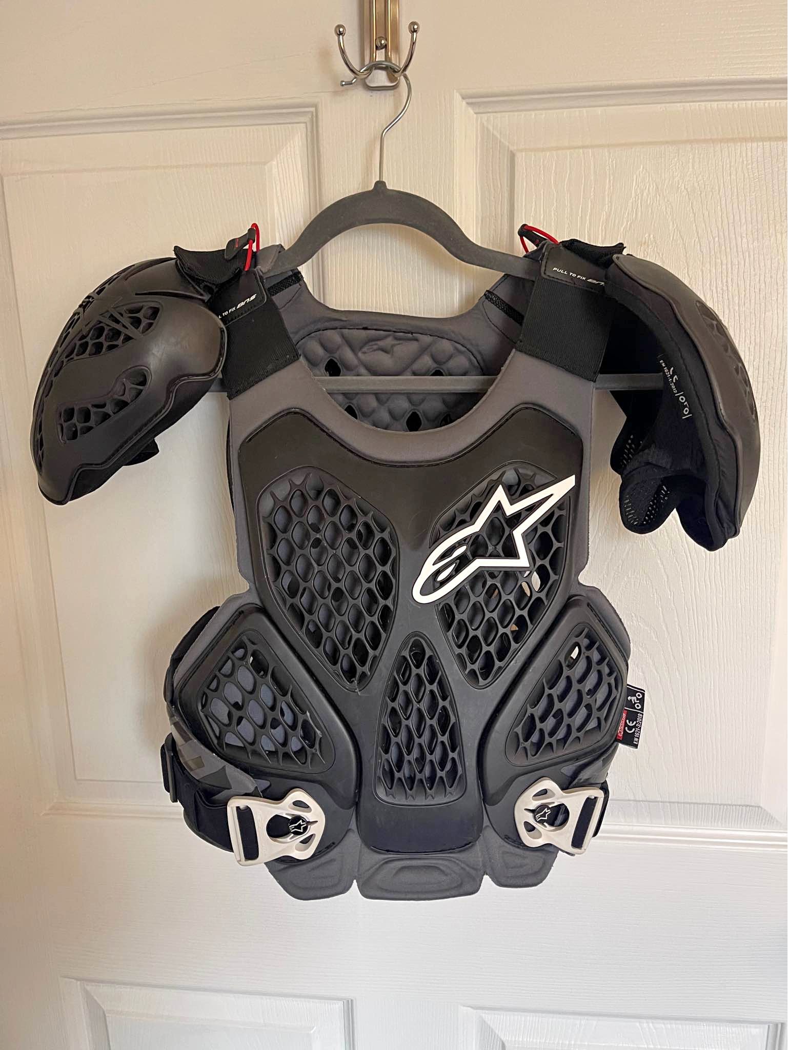 Fly Racing chest protector, gloves and size 30 motocross pants. $30 for ...
