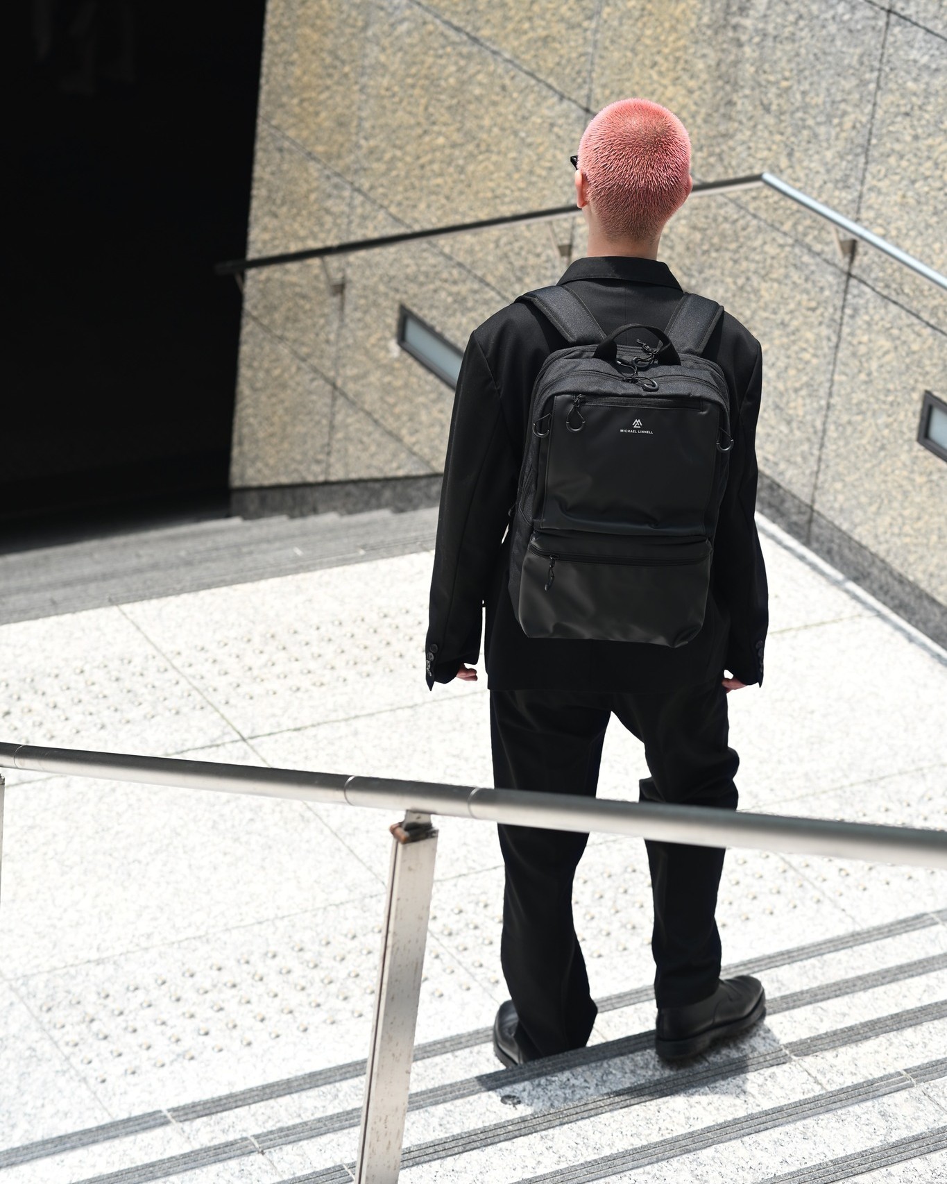 メンズ MICHAEL LINNELL ビジネスバッグ3WAY リュック CORDURA