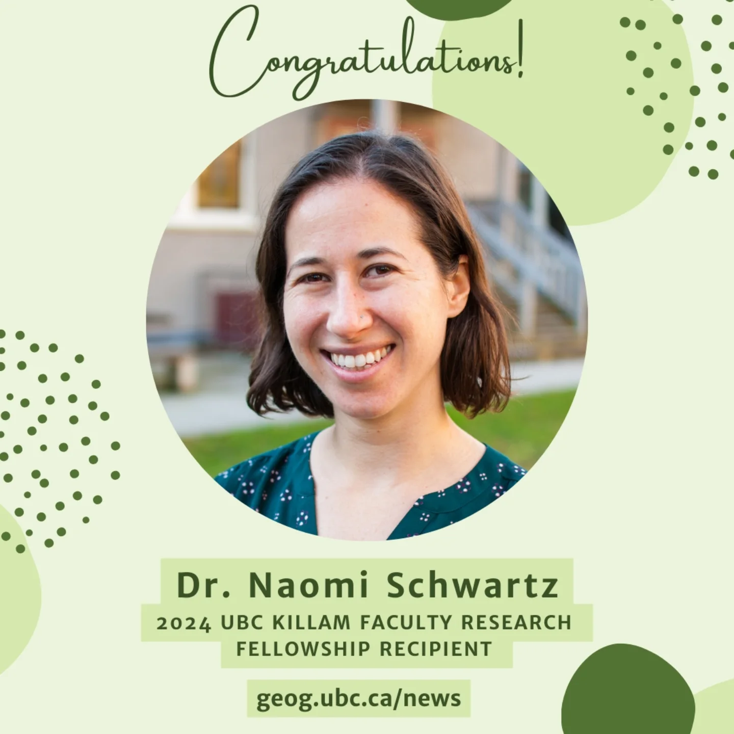 UBC - Join us in congratulating Assistant Professor Naomi Schwartz ...